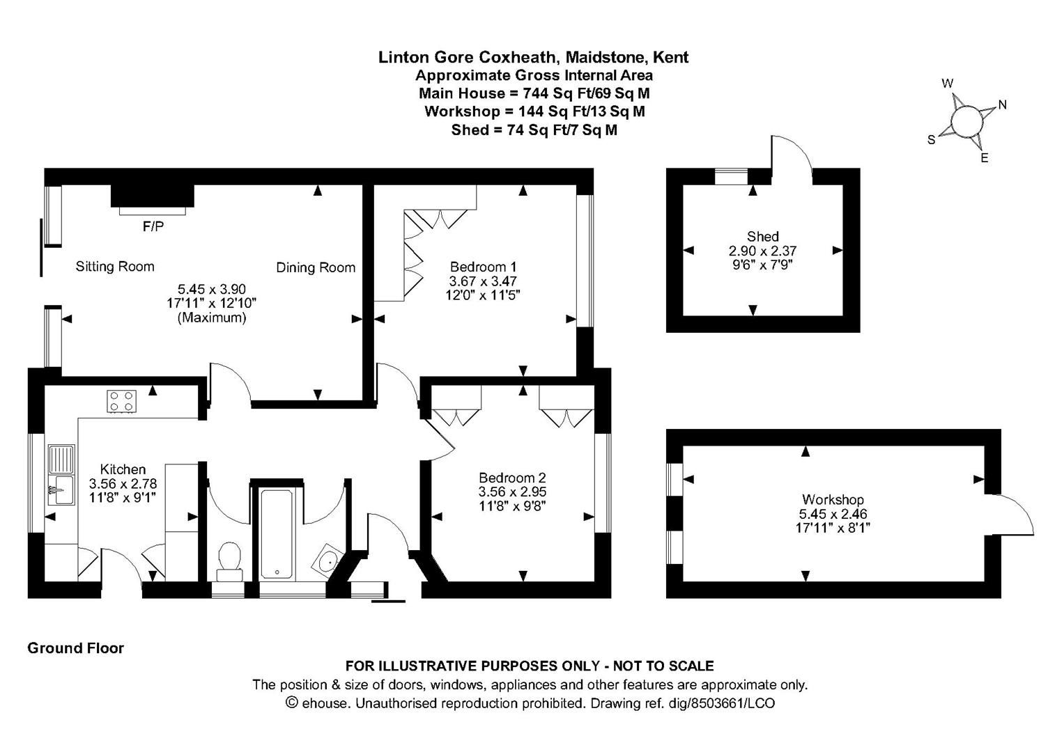 2 bed bungalow for sale in Linton Gore, Coxheath, Maidstone ME17 Zoopla