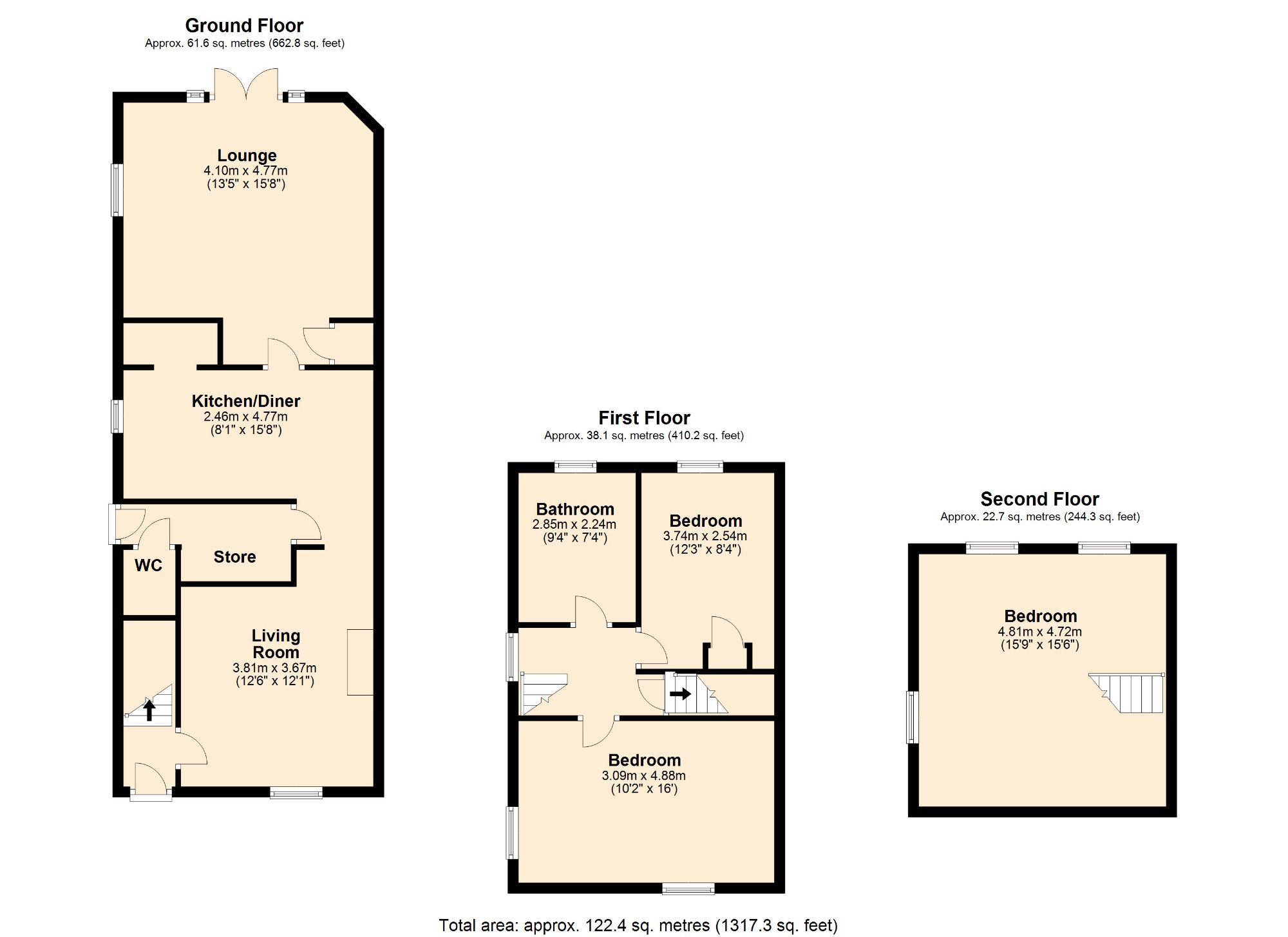 3 bed semidetached house for sale in Cemetery Lane, Preesall, Poulton