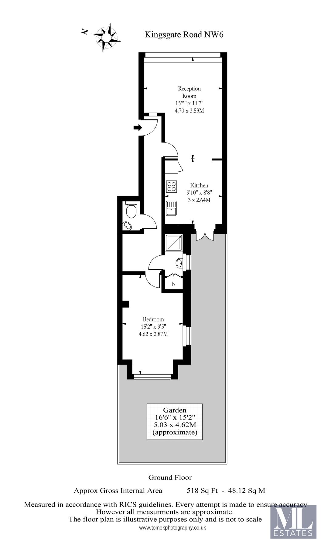 1 bed flat for sale in Kingsgate Road, West Hampstead NW6 Zoopla