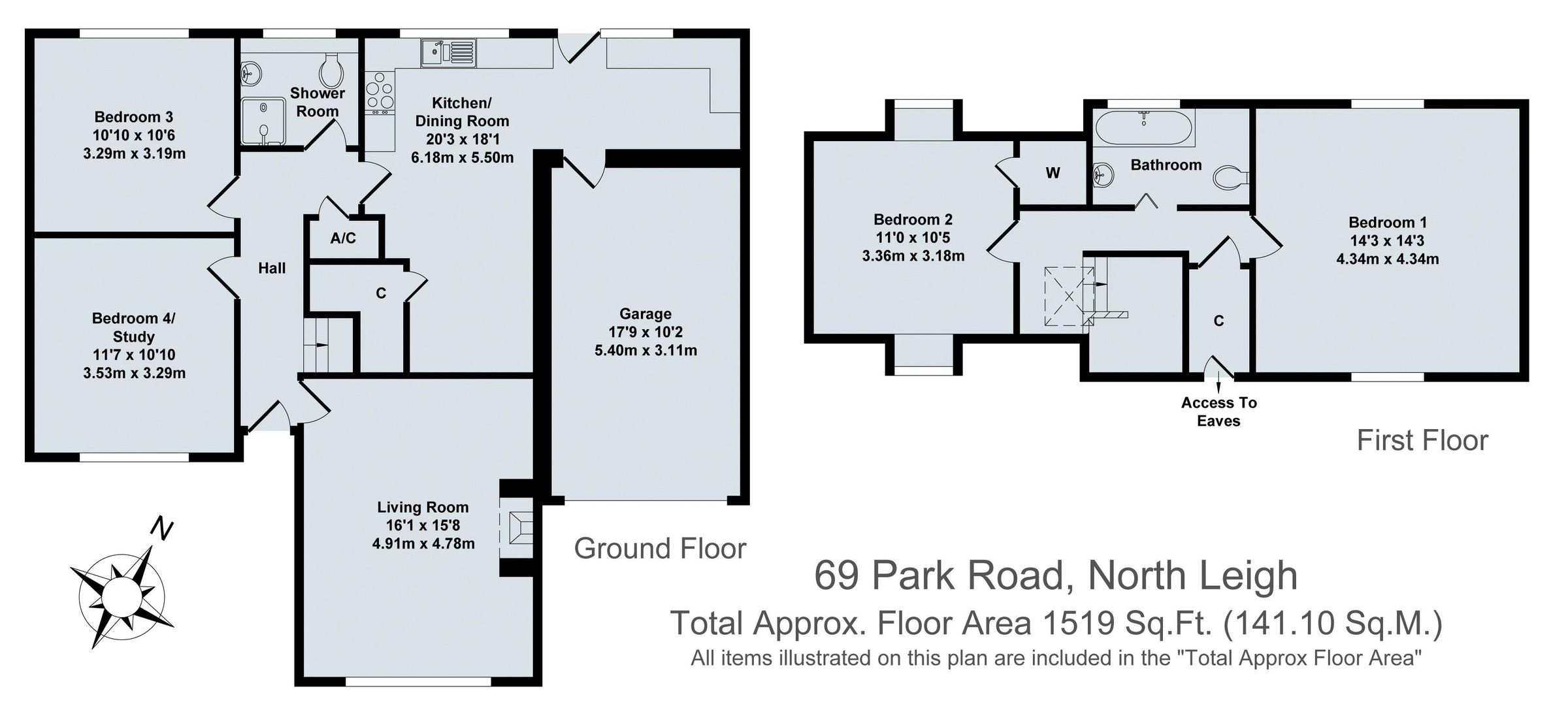 4 bed detached house for sale in Park Road, North Leigh, Witney OX29