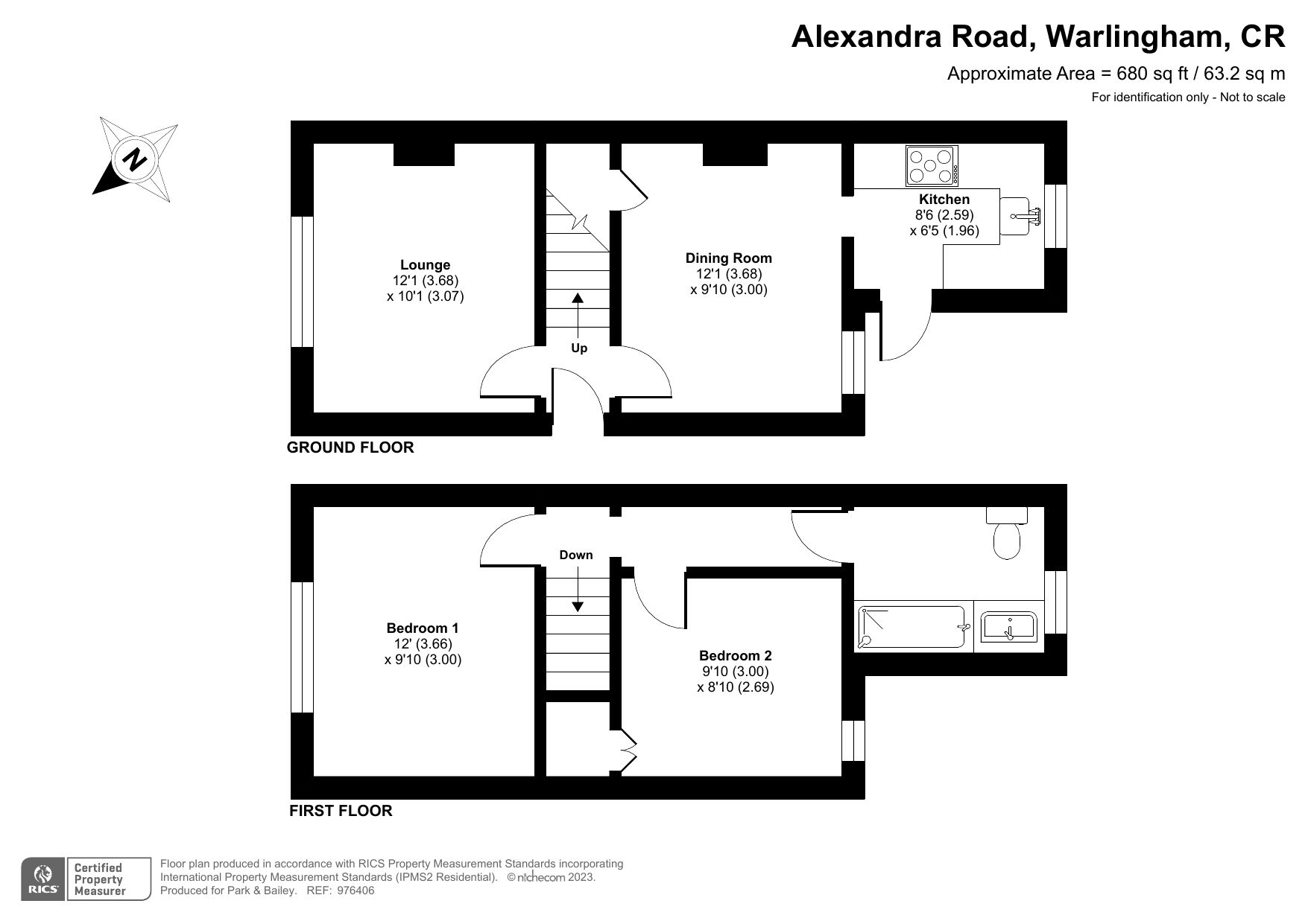 2 bed semidetached house for sale in Alexandra Road, Warlingham