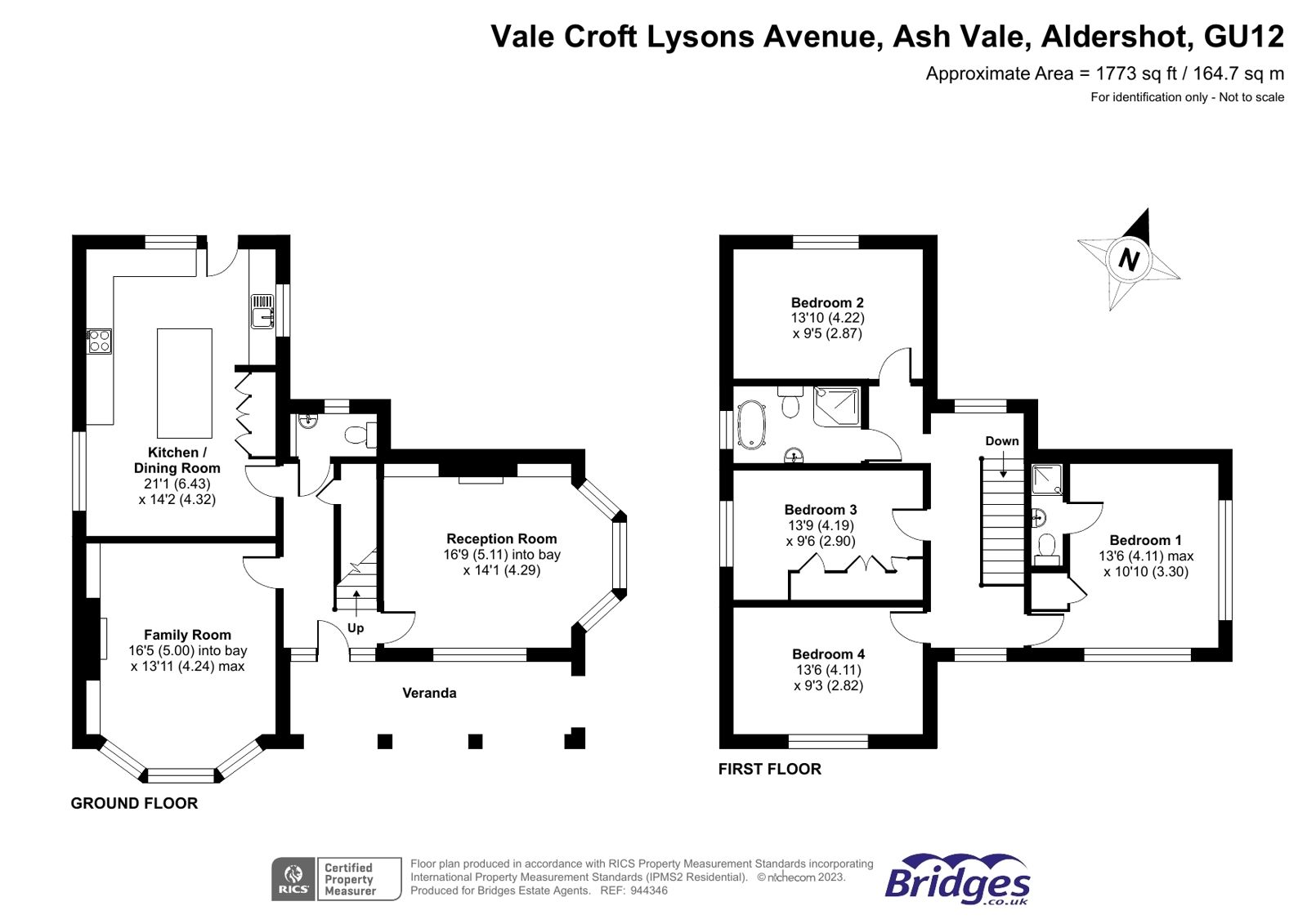 4 bed detached house for sale in Lysons Avenue, Ash Vale, Surrey GU12