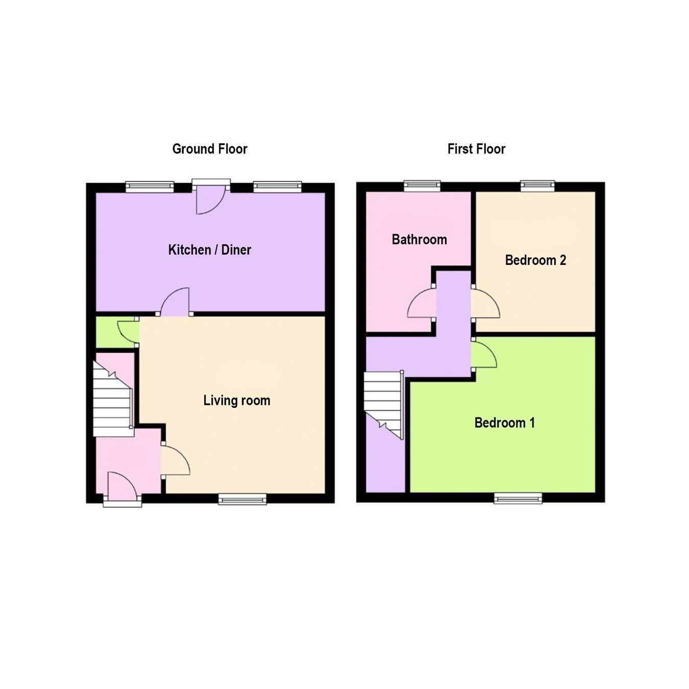 2 bed terraced house for sale in Stephenson Way, Corby NN17 Zoopla