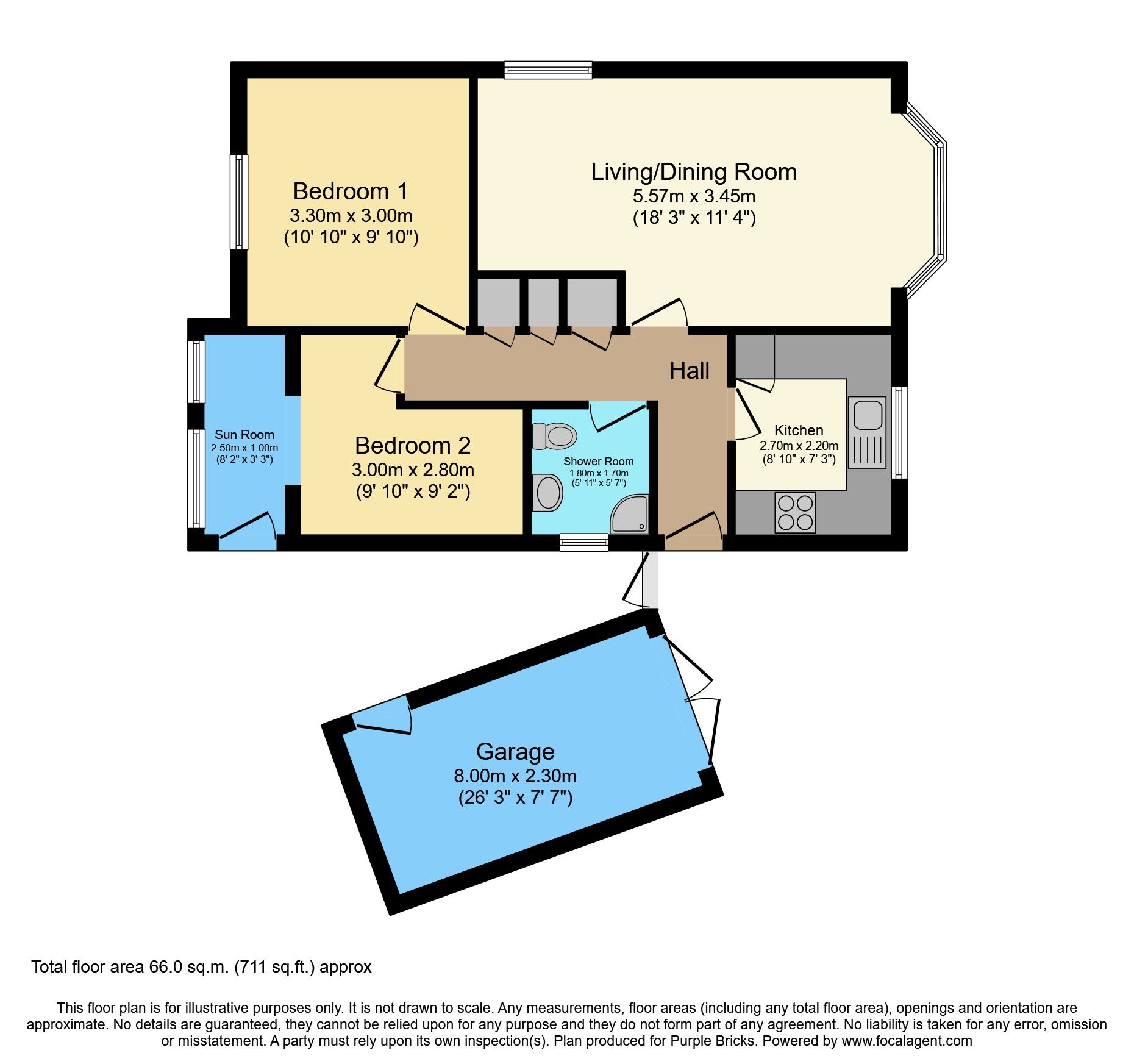 2 bed detached bungalow for sale in Danesfield Drive, Leominster HR6