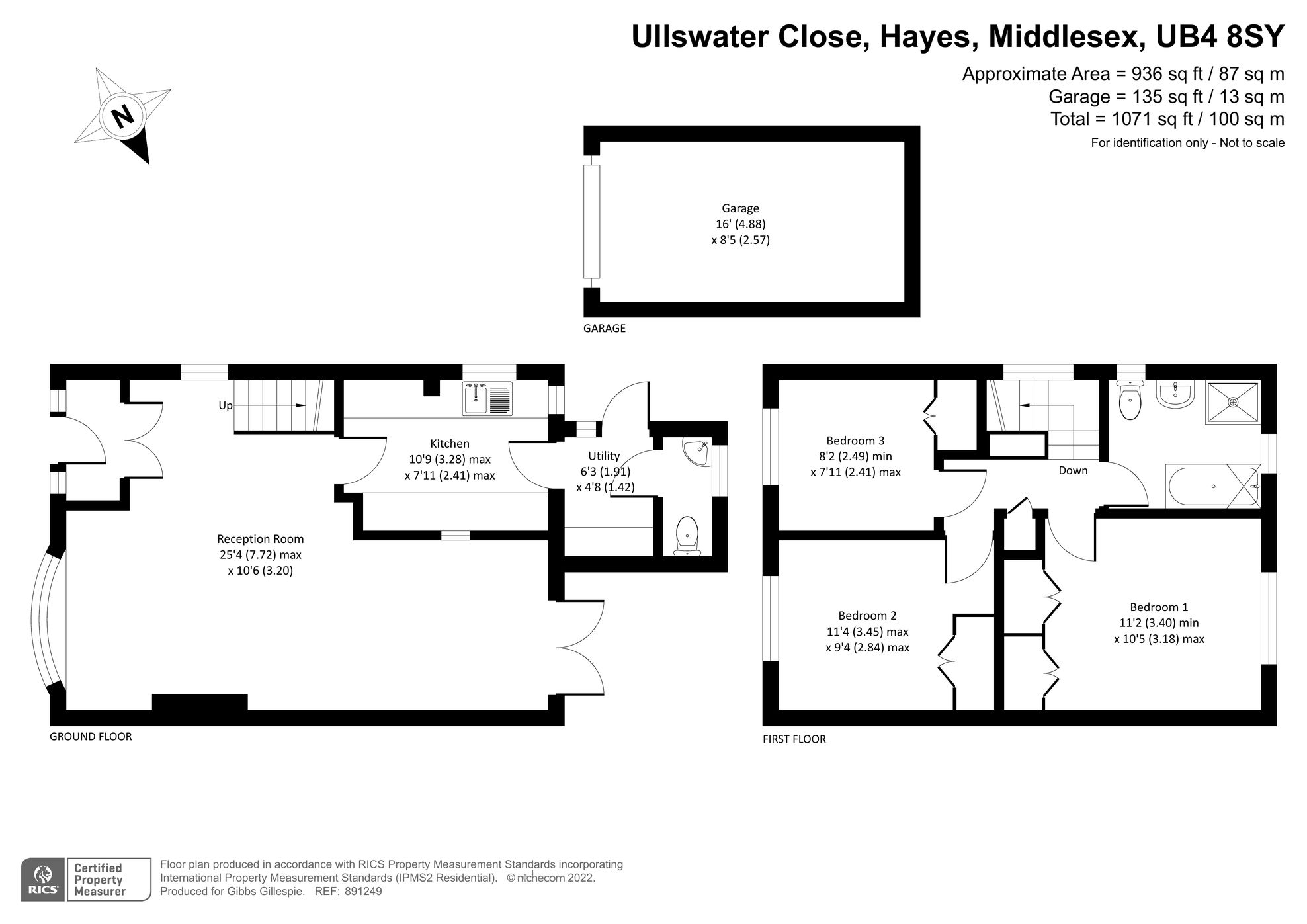 3 bed semidetached house for sale in Ullswater Close, Hayes, Middlesex