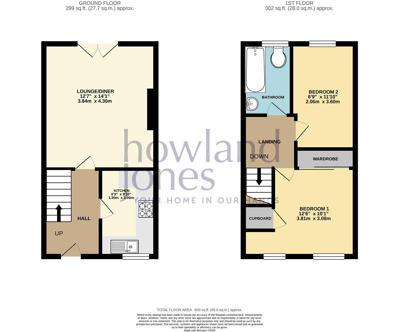 2 bed terraced house to rent in Willow Close, Measham, Swadlincote DE12