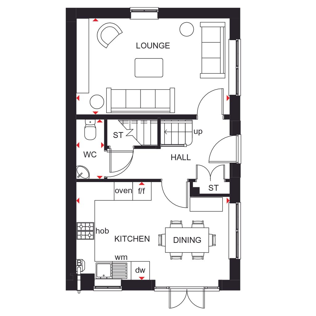 New home, 3 bed detached house for sale in "Ennerdale" at Sandys Moor