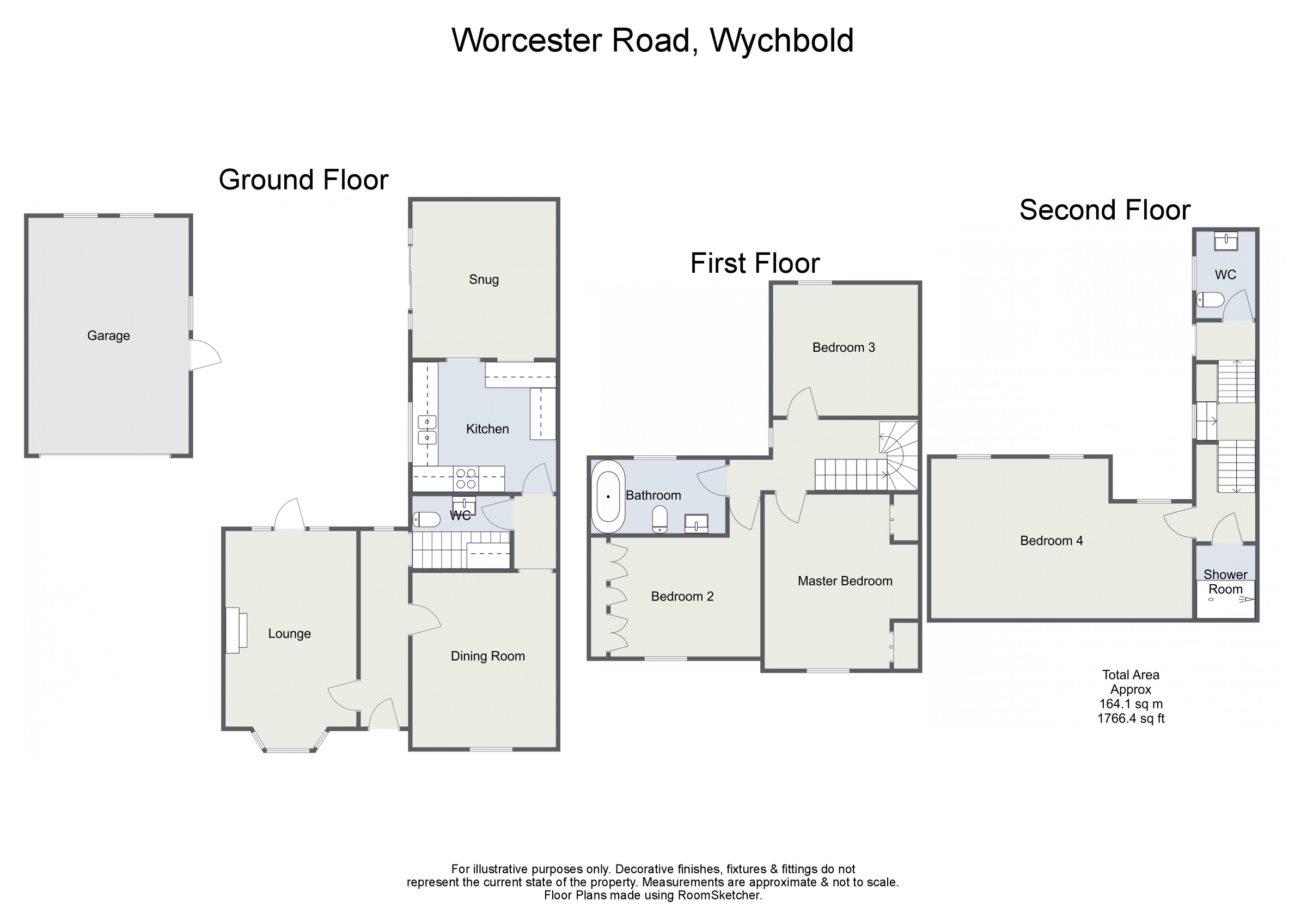 4 bed semidetached house for sale in Worcester Road, Wychbold