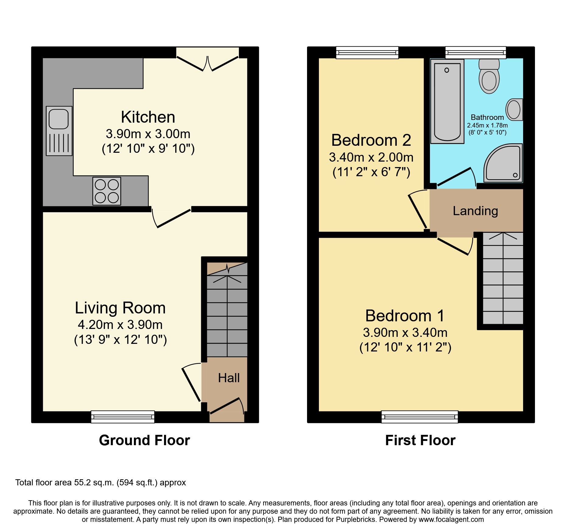 2 bed semidetached house for sale in Glenwood Drive, Middleton