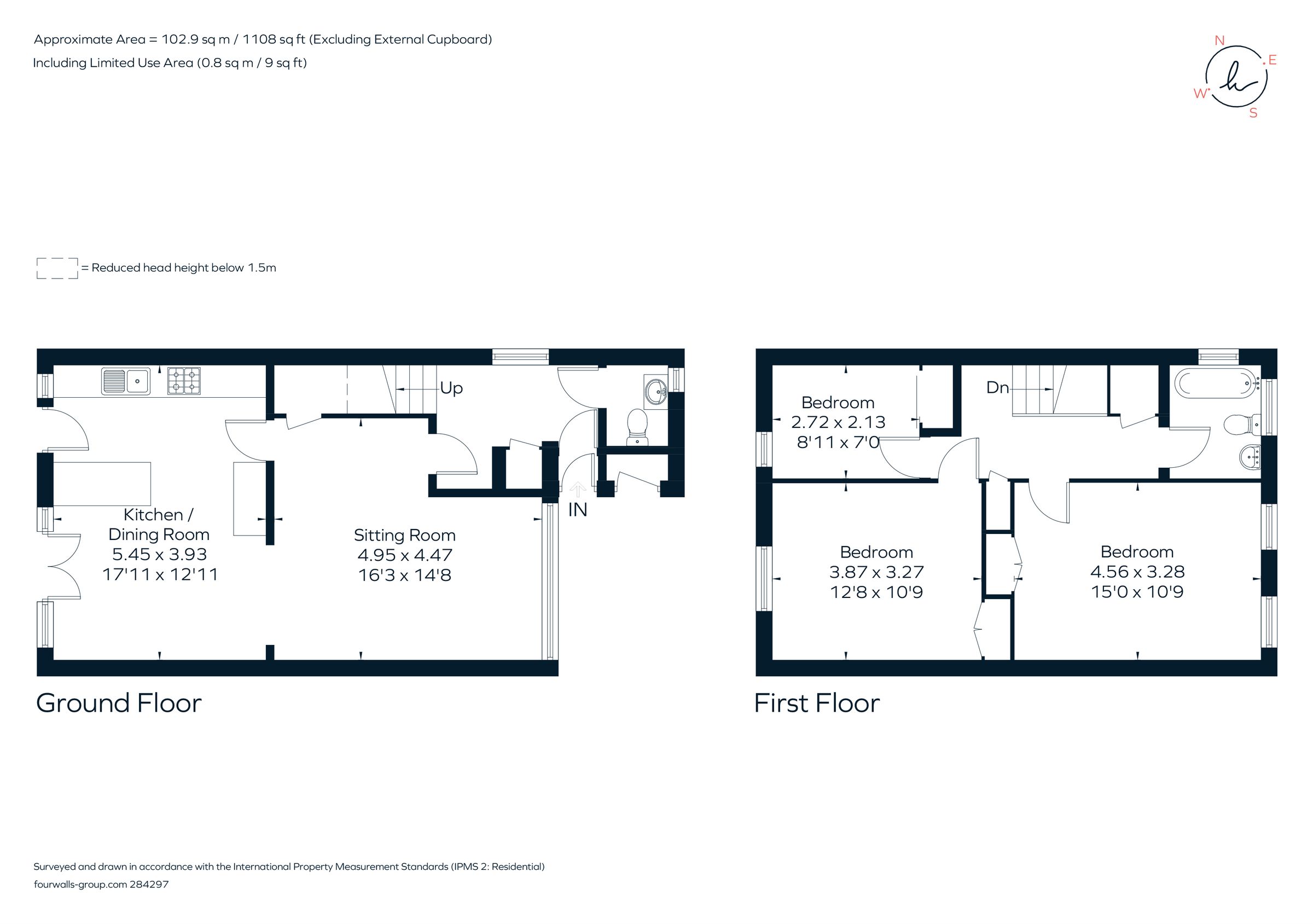 3 bed end terrace house for sale in Harrison Close, Reigate, Surrey RH2