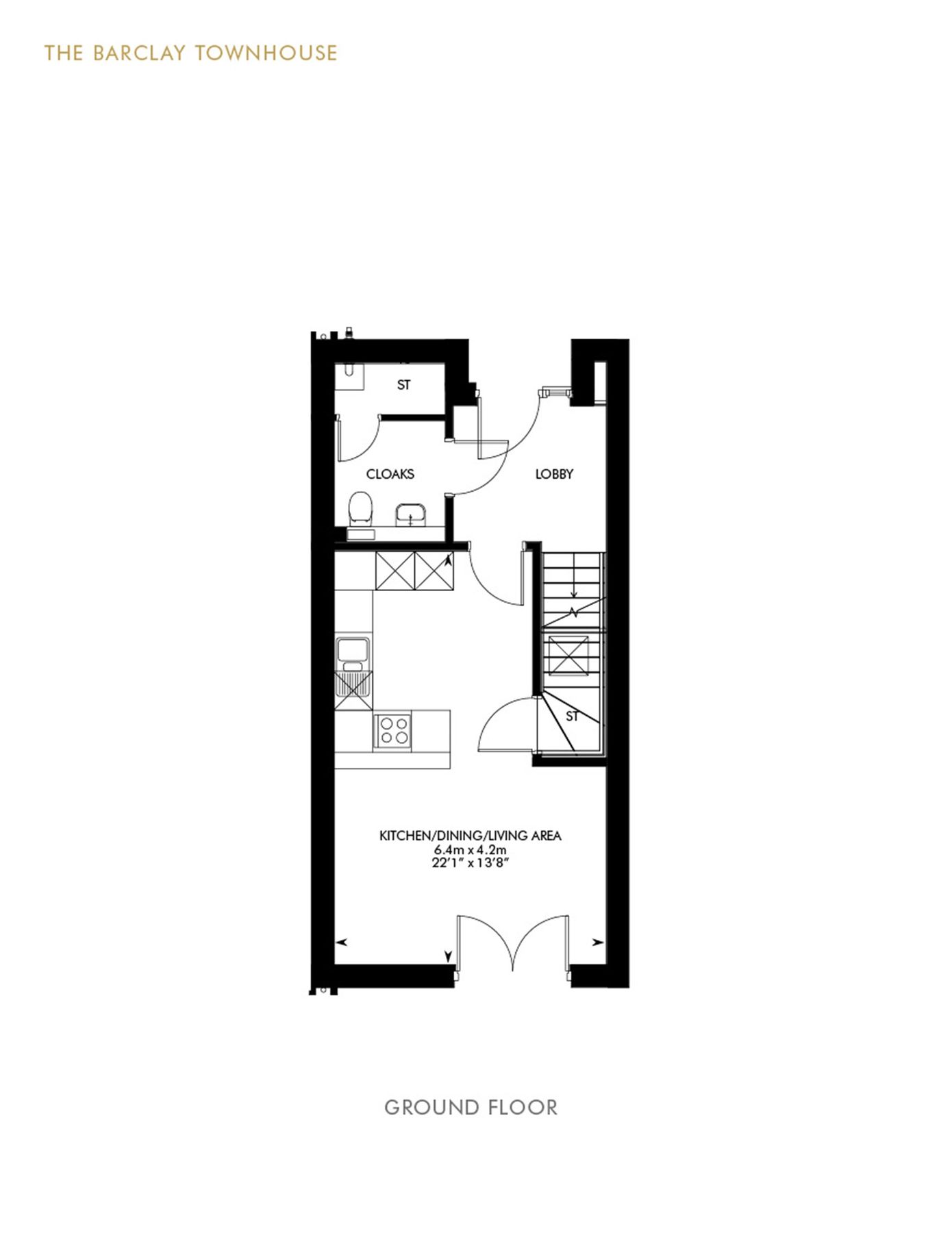 New home, 3 bed town house for sale in "Barclay" at Maclean Square