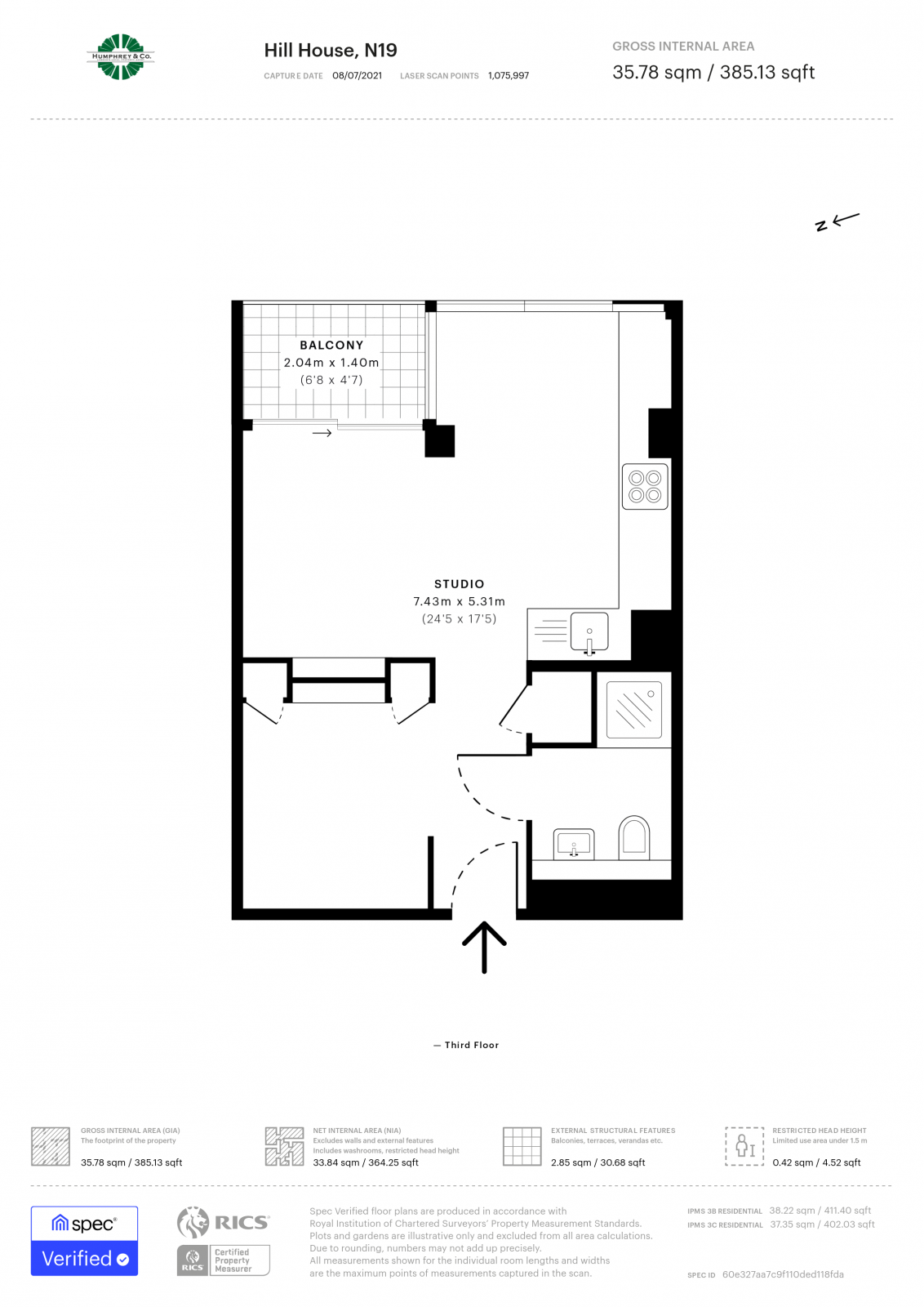 New home, 1 bed flat for sale in Hill House, 17 Highgate Hill N19 Zoopla