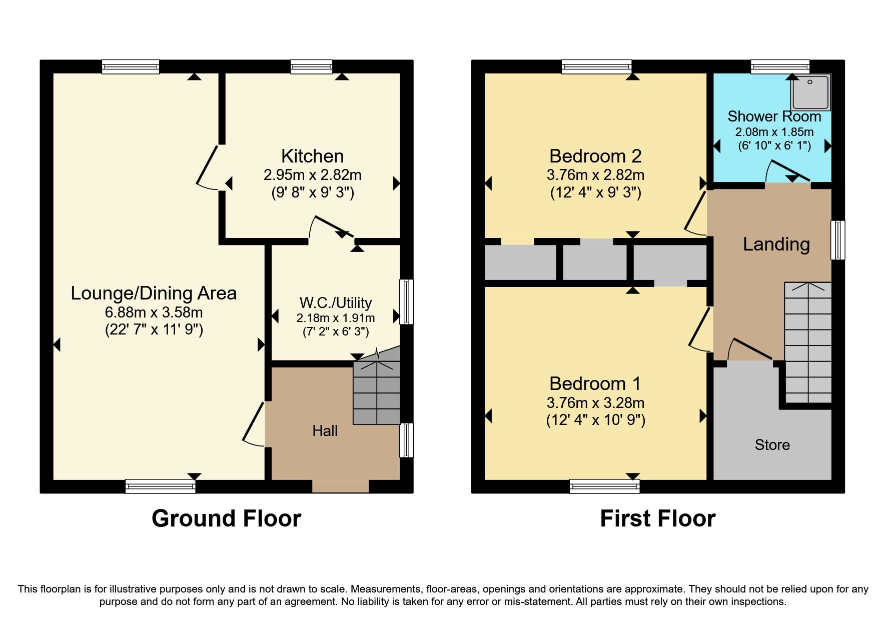 2 bed terraced house for sale in Towers Place, Airdrie, North