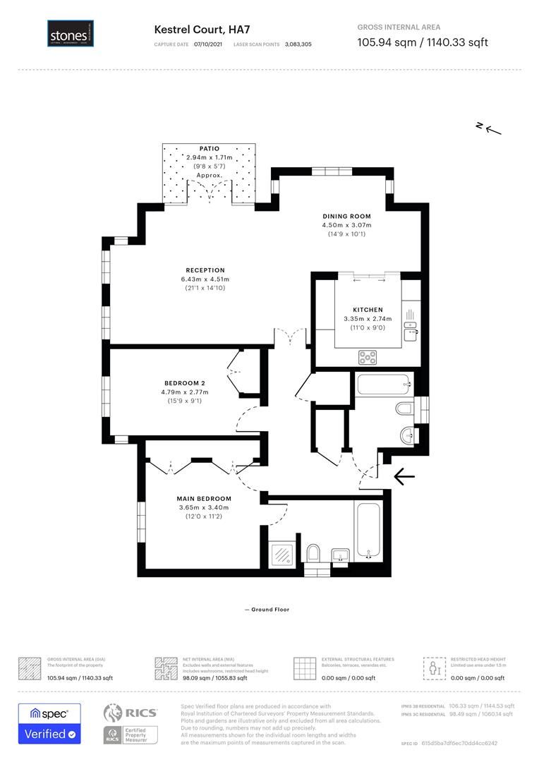 2 bed flat for sale in Cherry Tree Way, Stanmore HA7 Zoopla