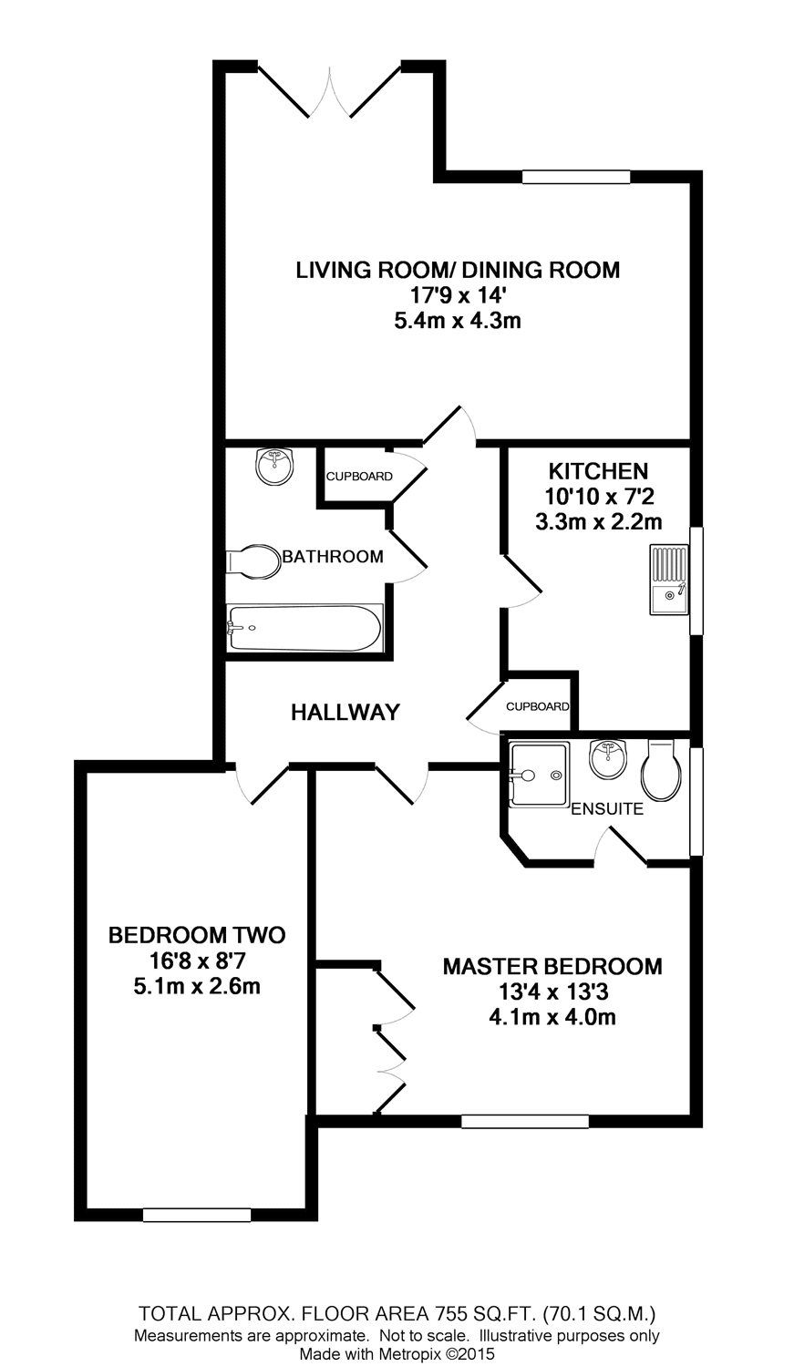 2 bed flat to rent in English Court, 415 Reading Road, Wokingham