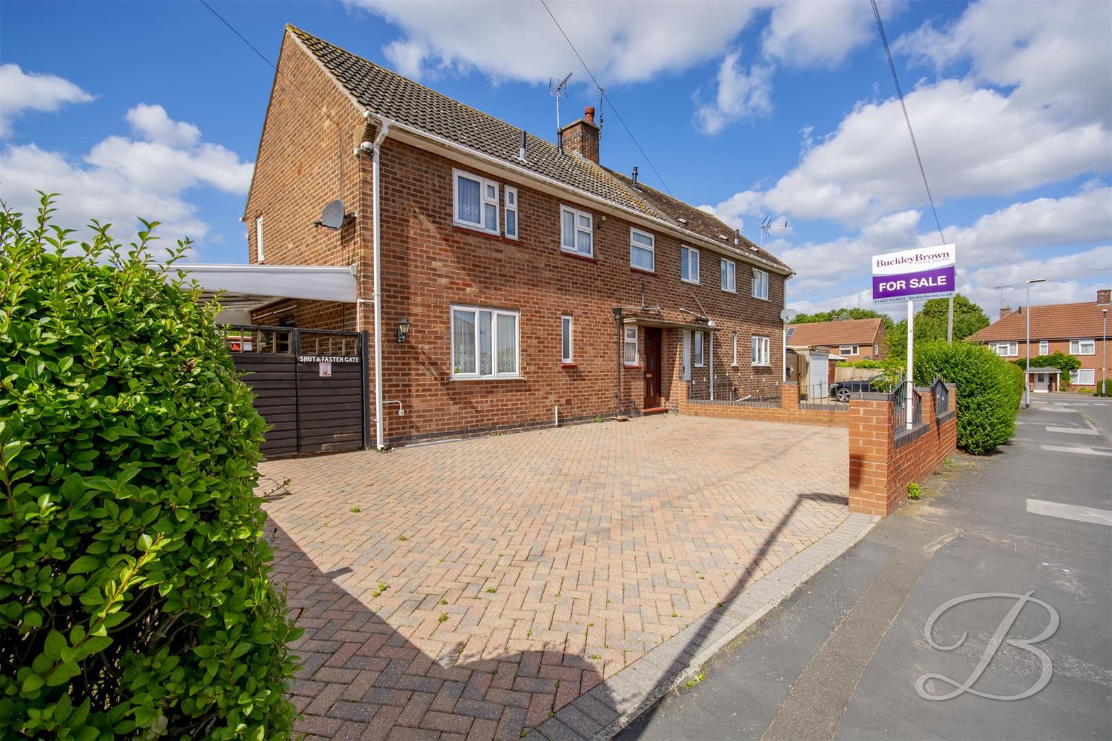 3 bed semidetached house for sale in Abbey Road, Edwinstowe, Mansfield