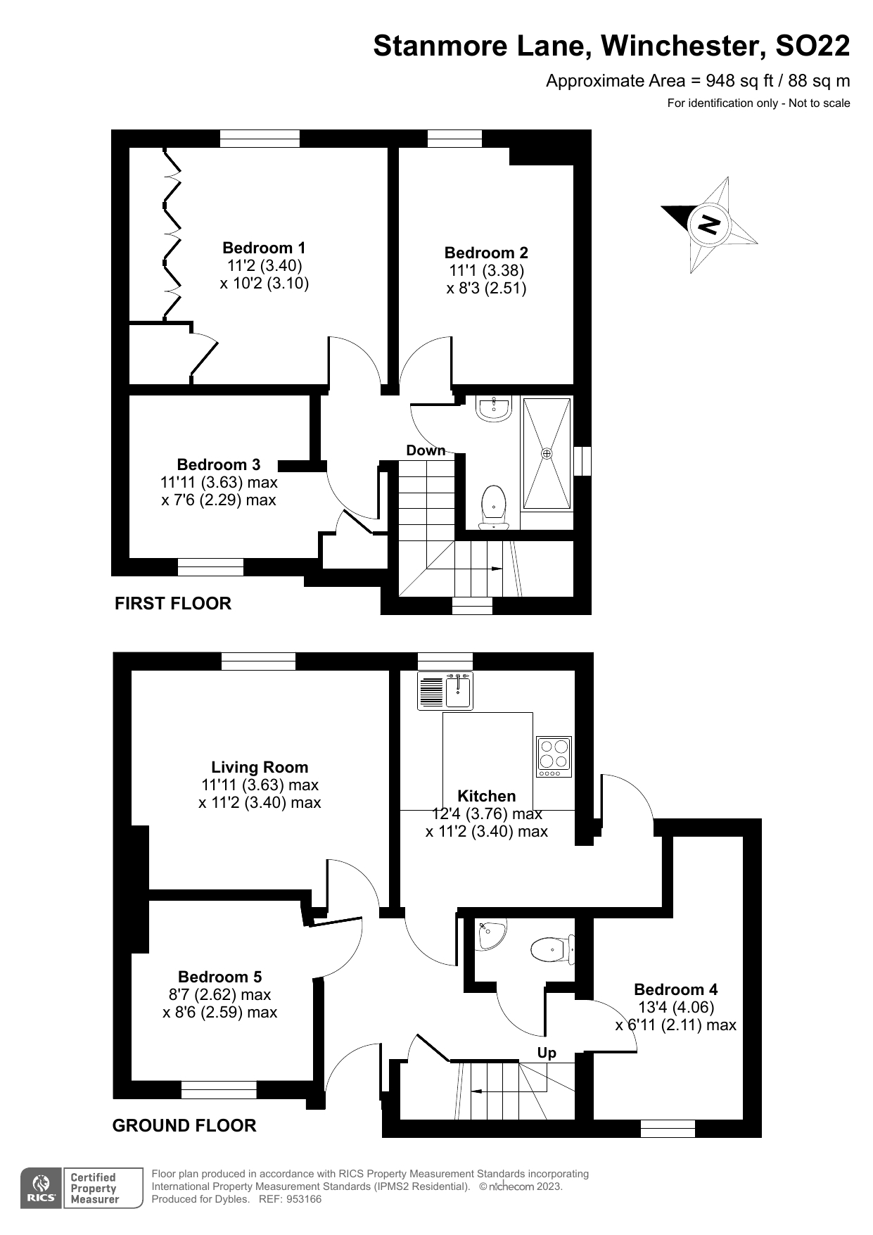5 bed semidetached house for sale in Stanmore Lane, Winchester SO22