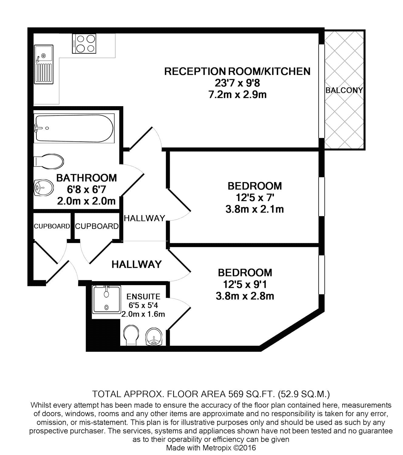 2 bed flat to rent in Peebles Court, 21 Whitestone Way, Croydon CR0