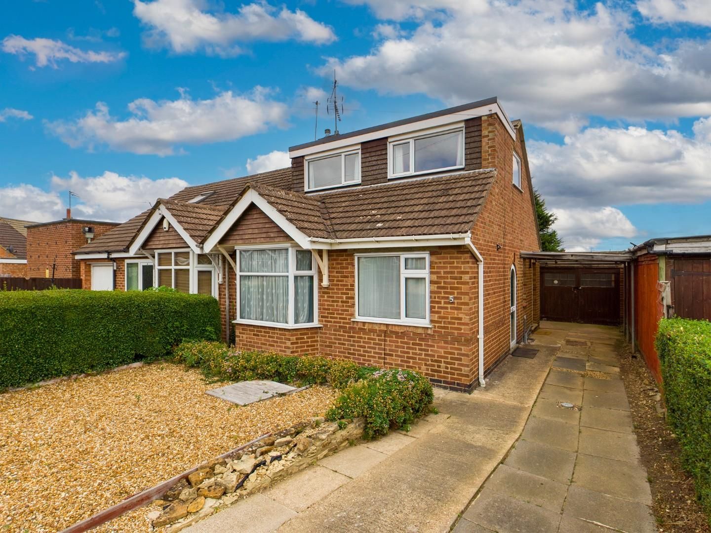 3 bed semidetached bungalow for sale in Bretton Close, Duston