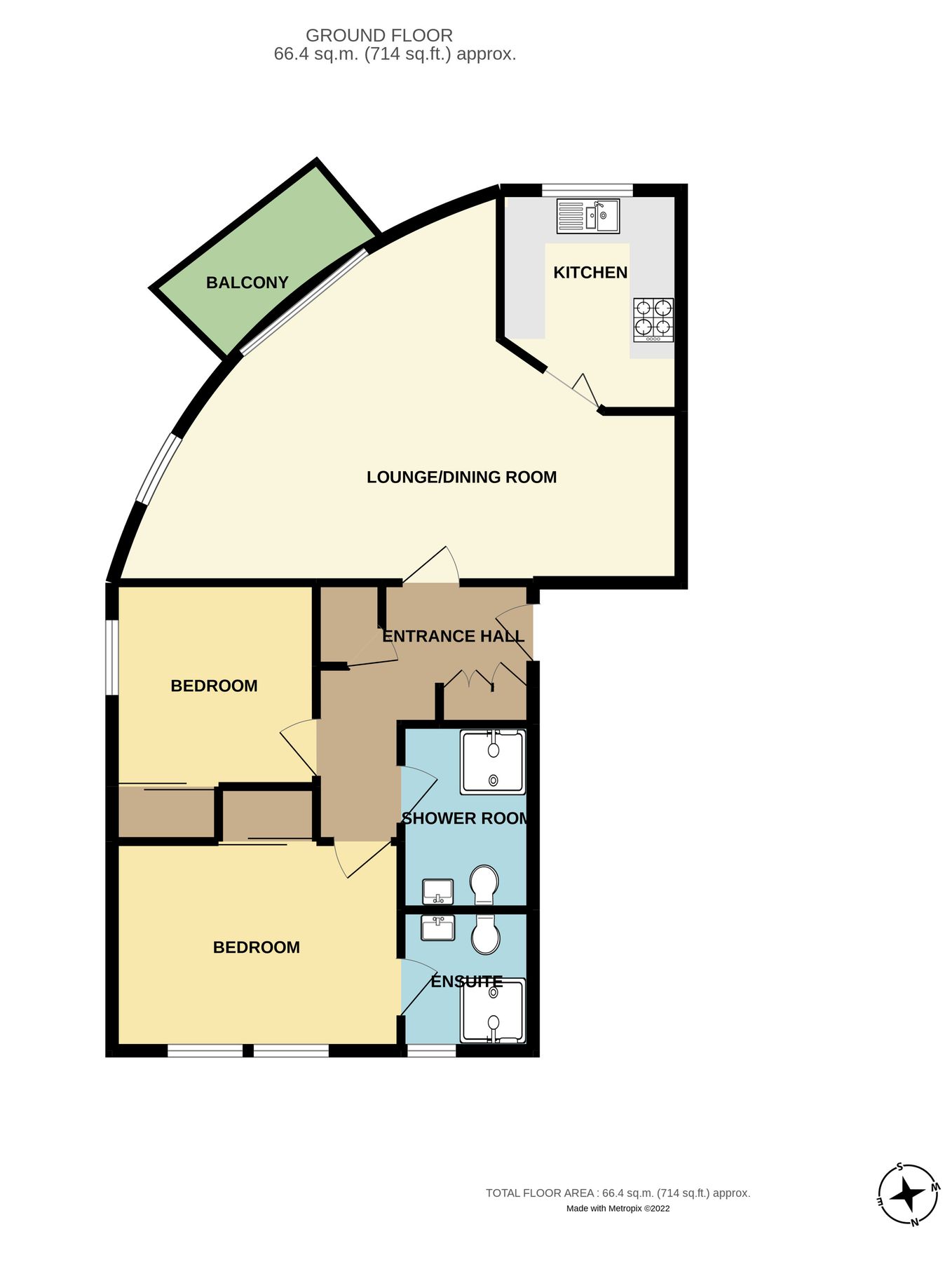 2 bed flat for sale in Highcliffe Mews, Alta Vista Road, Paignton TQ4