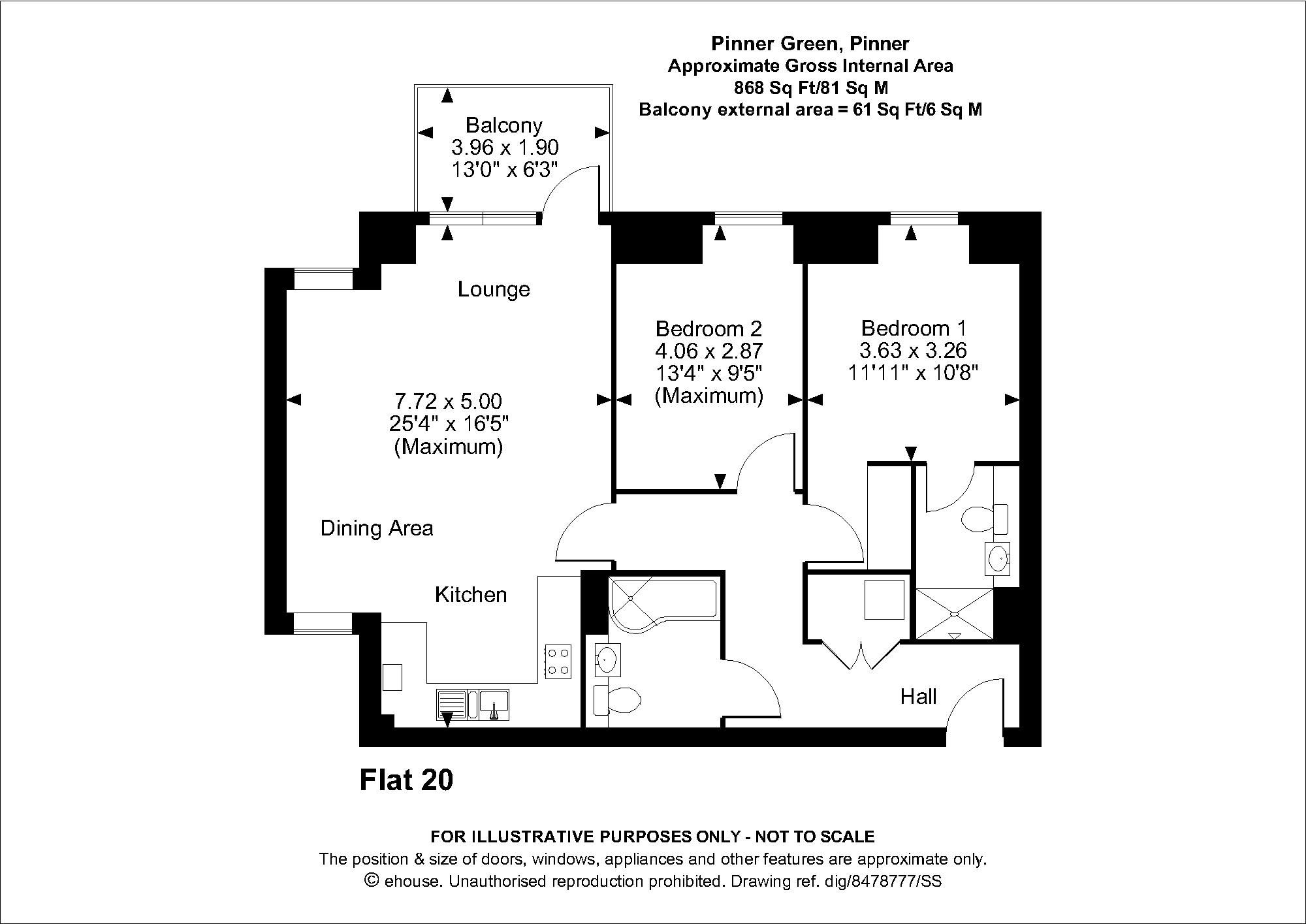 2 bed flat to rent in Uxbridge Road, Hatch End, Pinner HA5 Zoopla