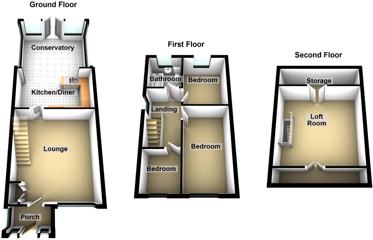 3 bed end terrace house for sale in Park Crescent, Chadderton, Oldham