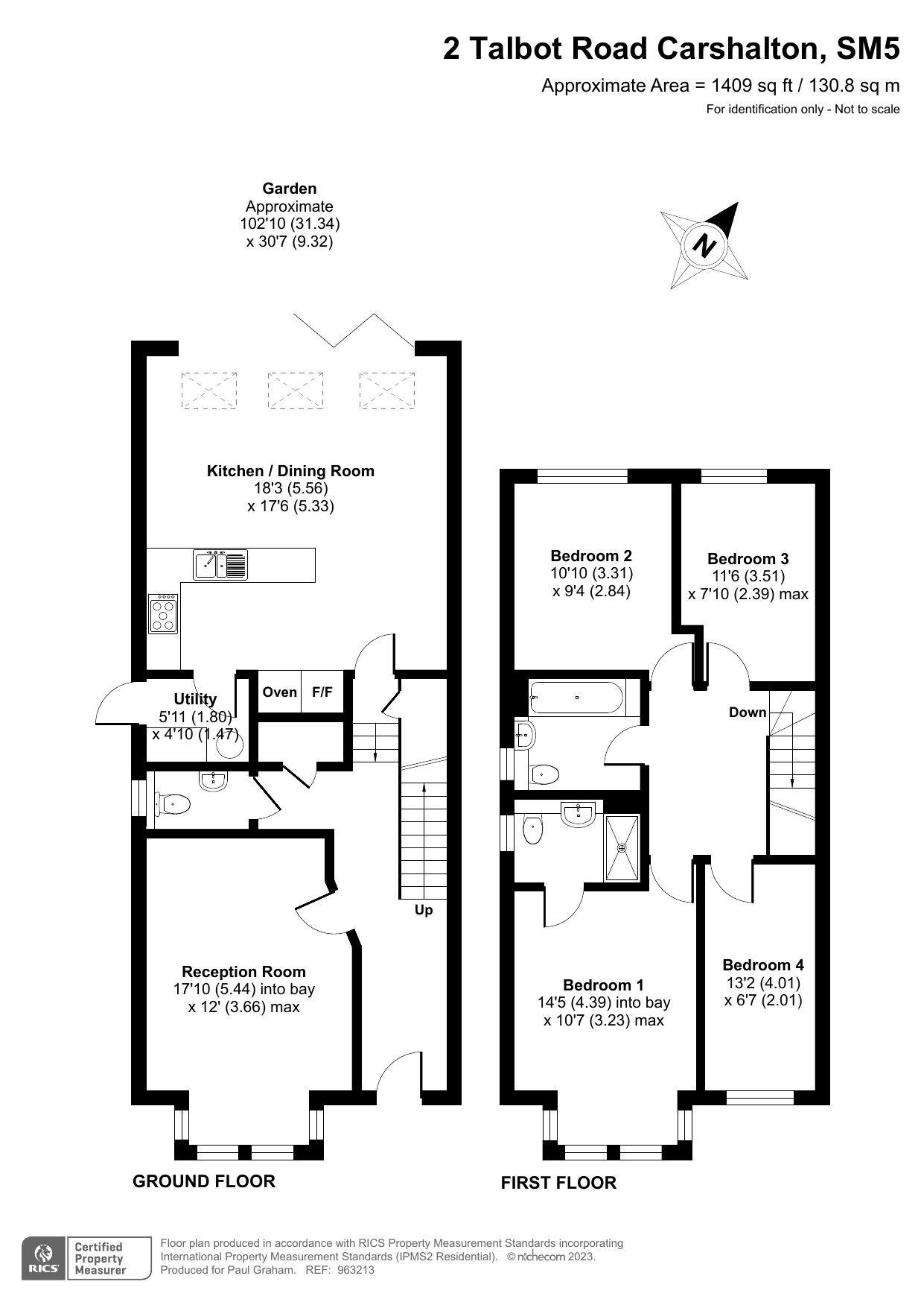 New home, 4 bed semidetached house for sale in Talbot Road, Carshalton