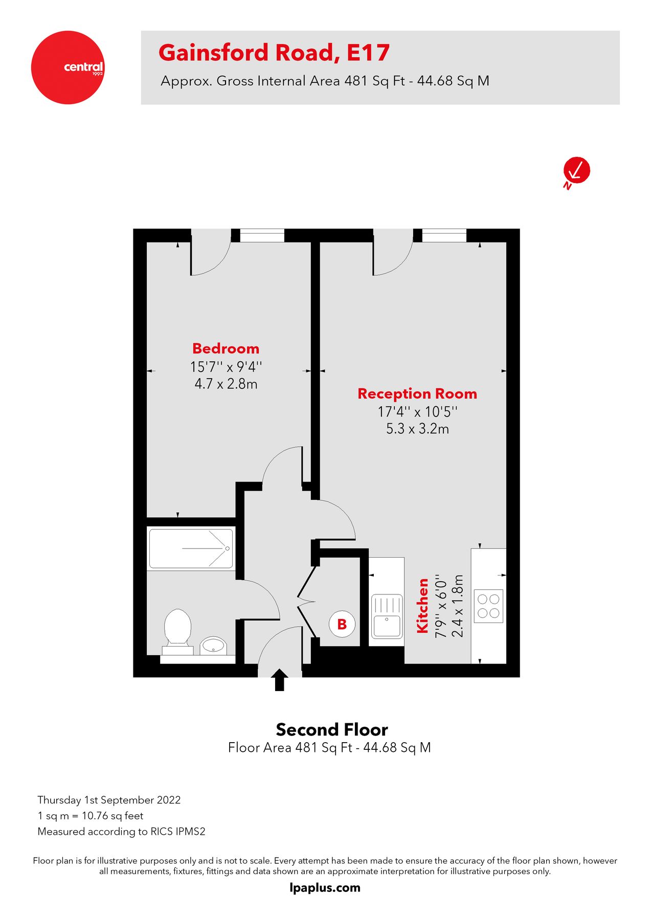 1 bed flat for sale in Gainsford Road, Walthamstow, London E17 Zoopla