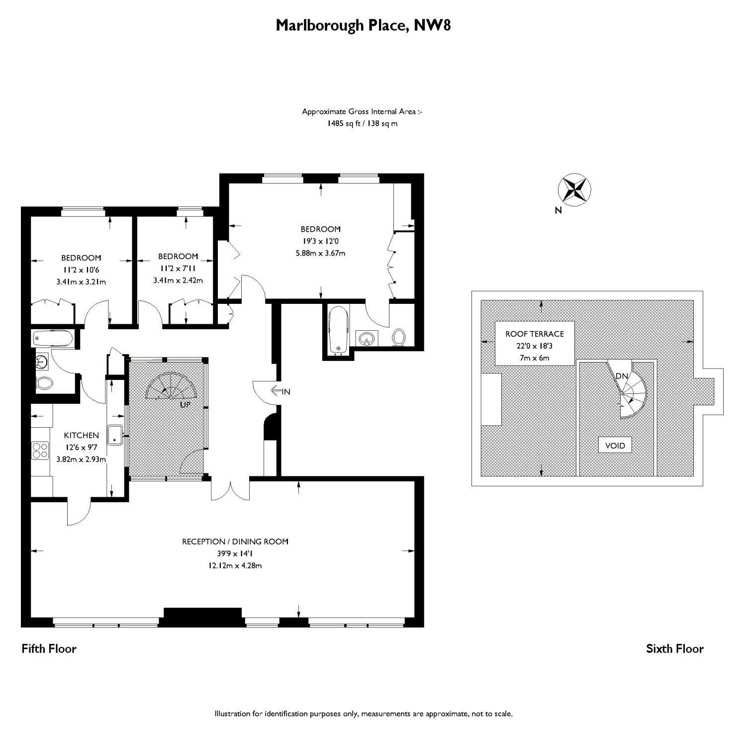 3 bed flat for sale in Marlborough Place, St John's Wood, London NW8