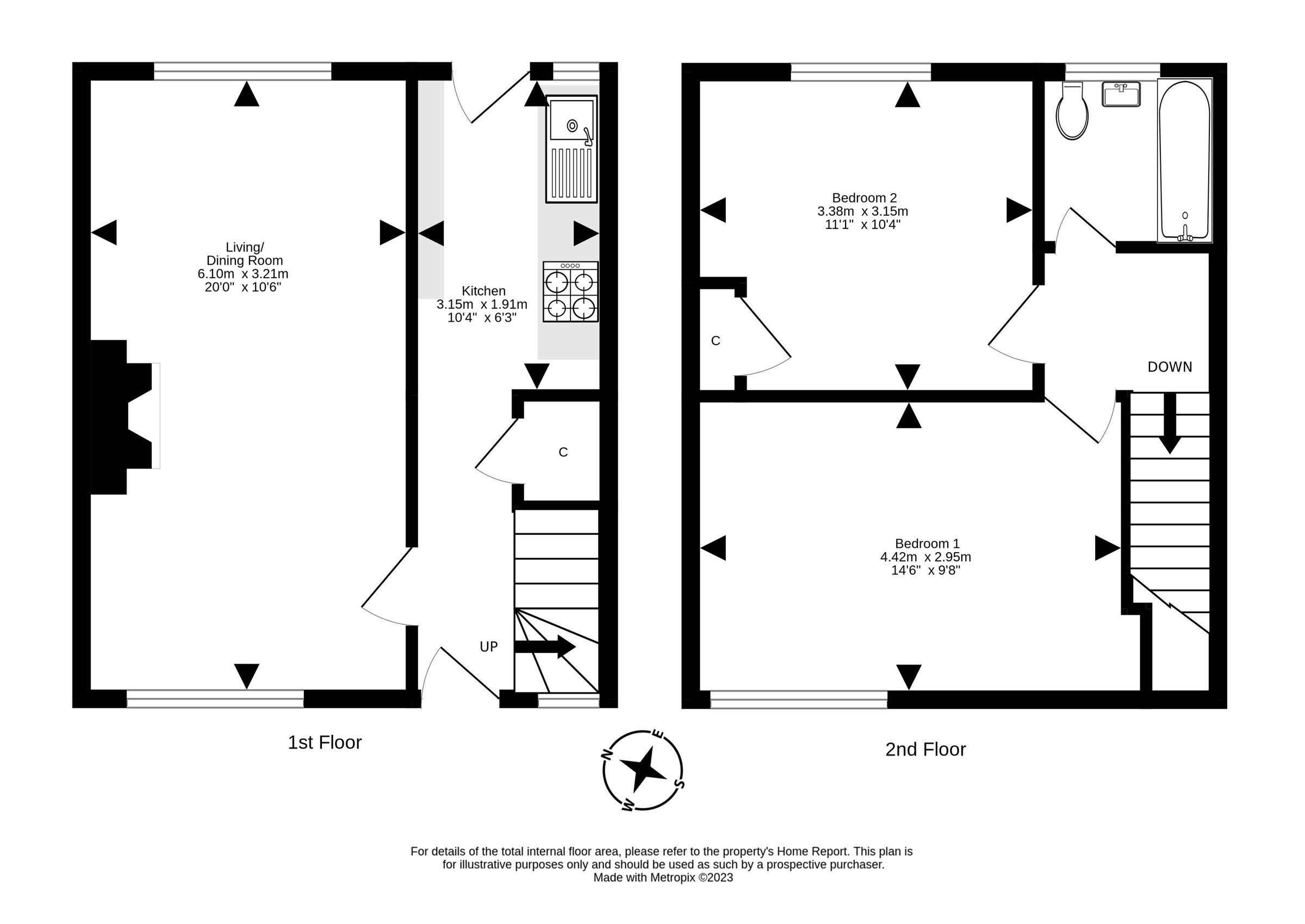2 bed terraced house for sale in 25 Deantown Drive, Whitecraig, East