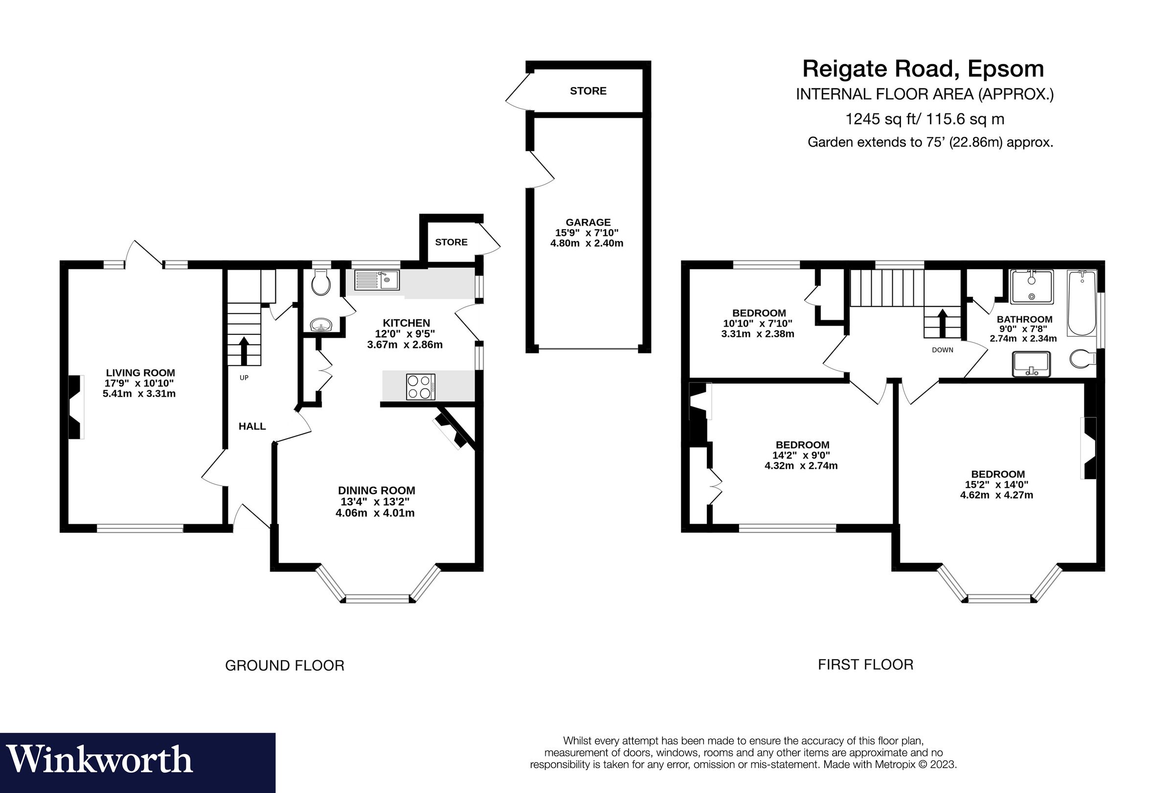 3 bed semidetached house for sale in Reigate Road, Epsom, Surrey KT17
