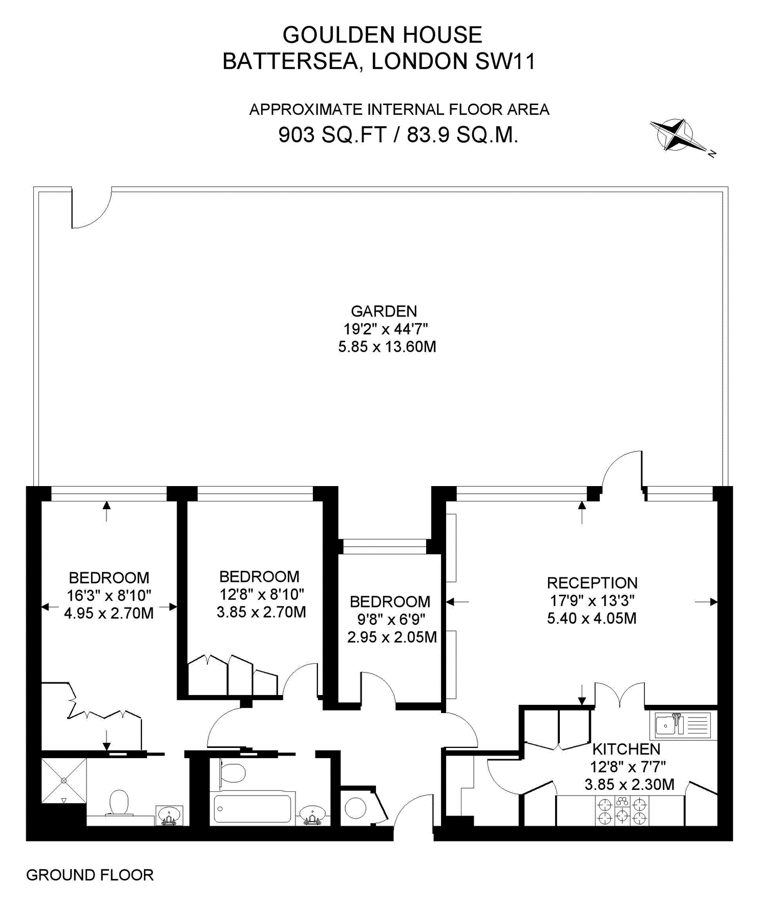3 bed flat for sale in Goulden House, Bullen Street, London SW11 Zoopla