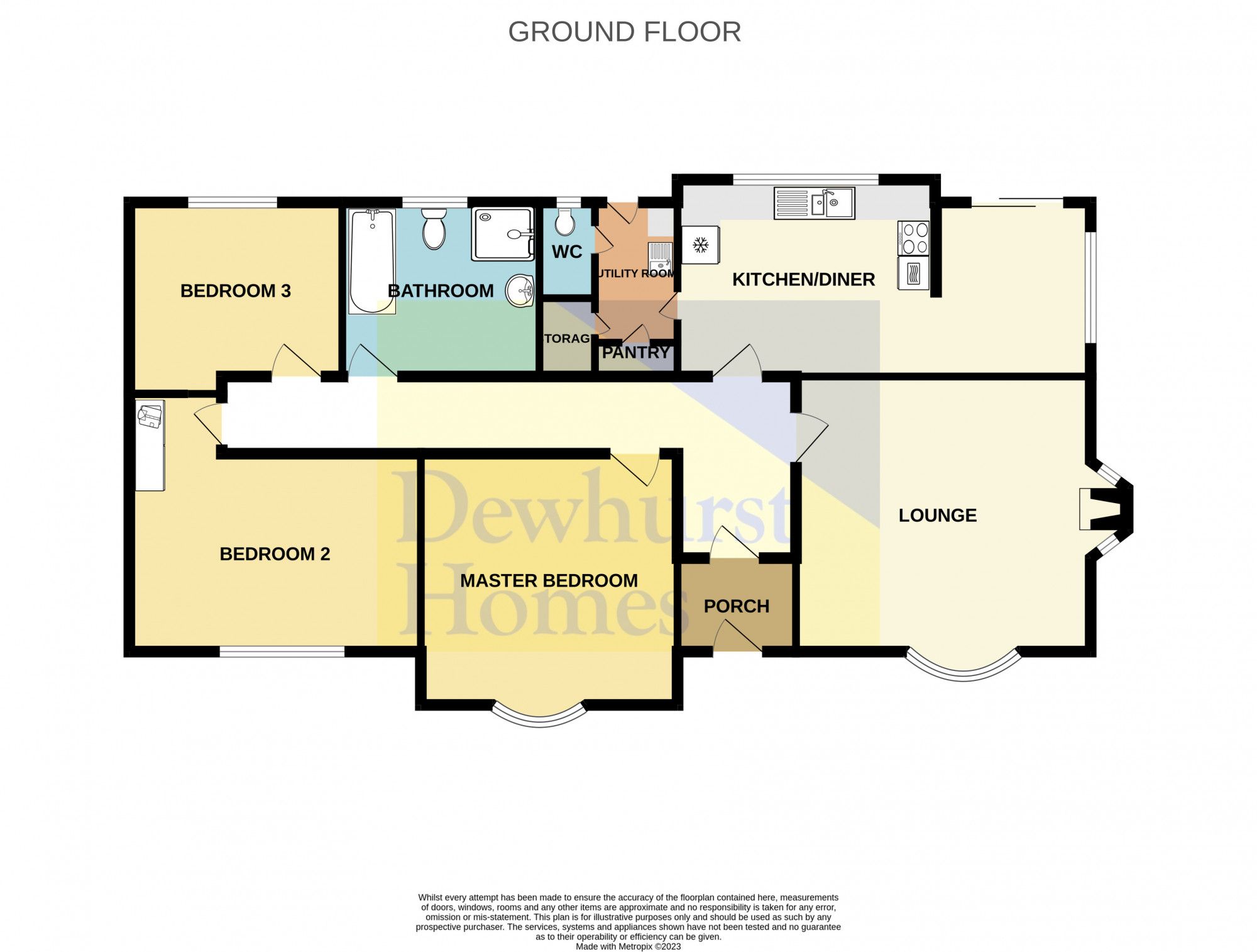3 bed bungalow to rent in Briercliffe, Lancaster Road, Out Rawcliffe