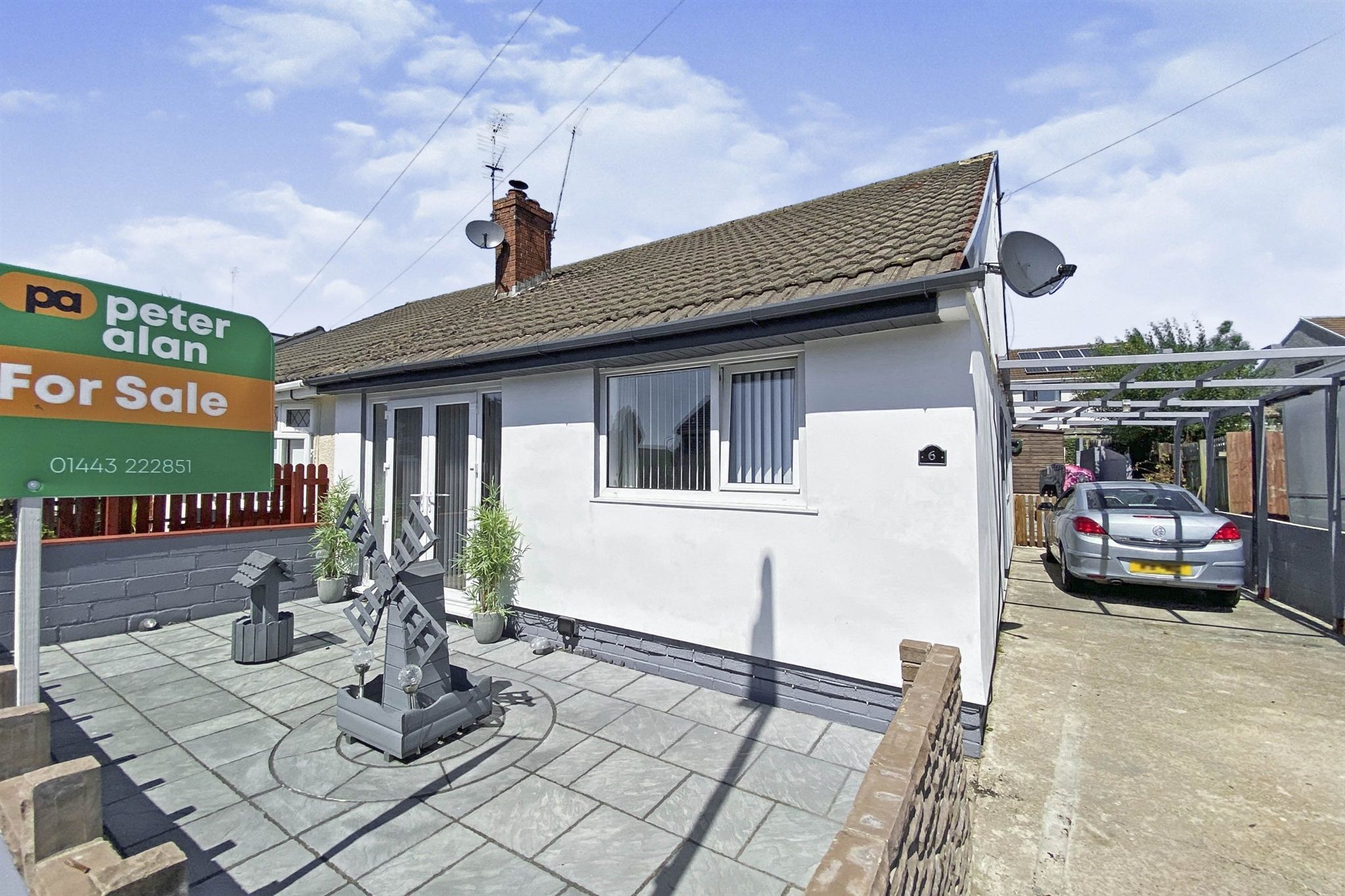 2 bed semidetached bungalow for sale in Heol Y Coed, Beddau