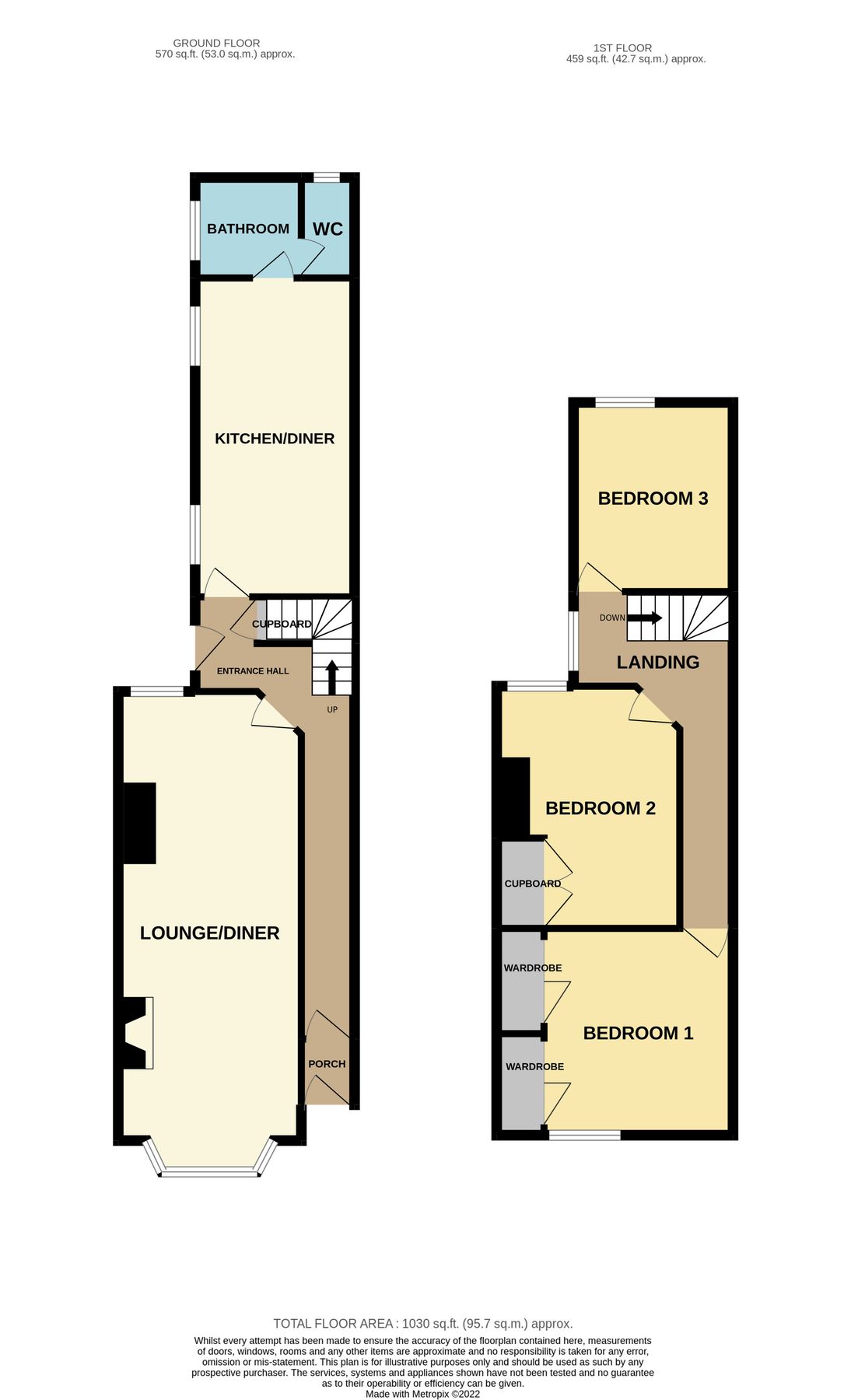 3 bed end terrace house to rent in Morton Road, Pakefield, Lowestoft