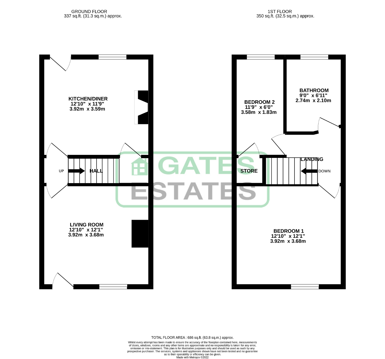 2 bed terraced house for sale in Edward Street, Darfield, Barnsley