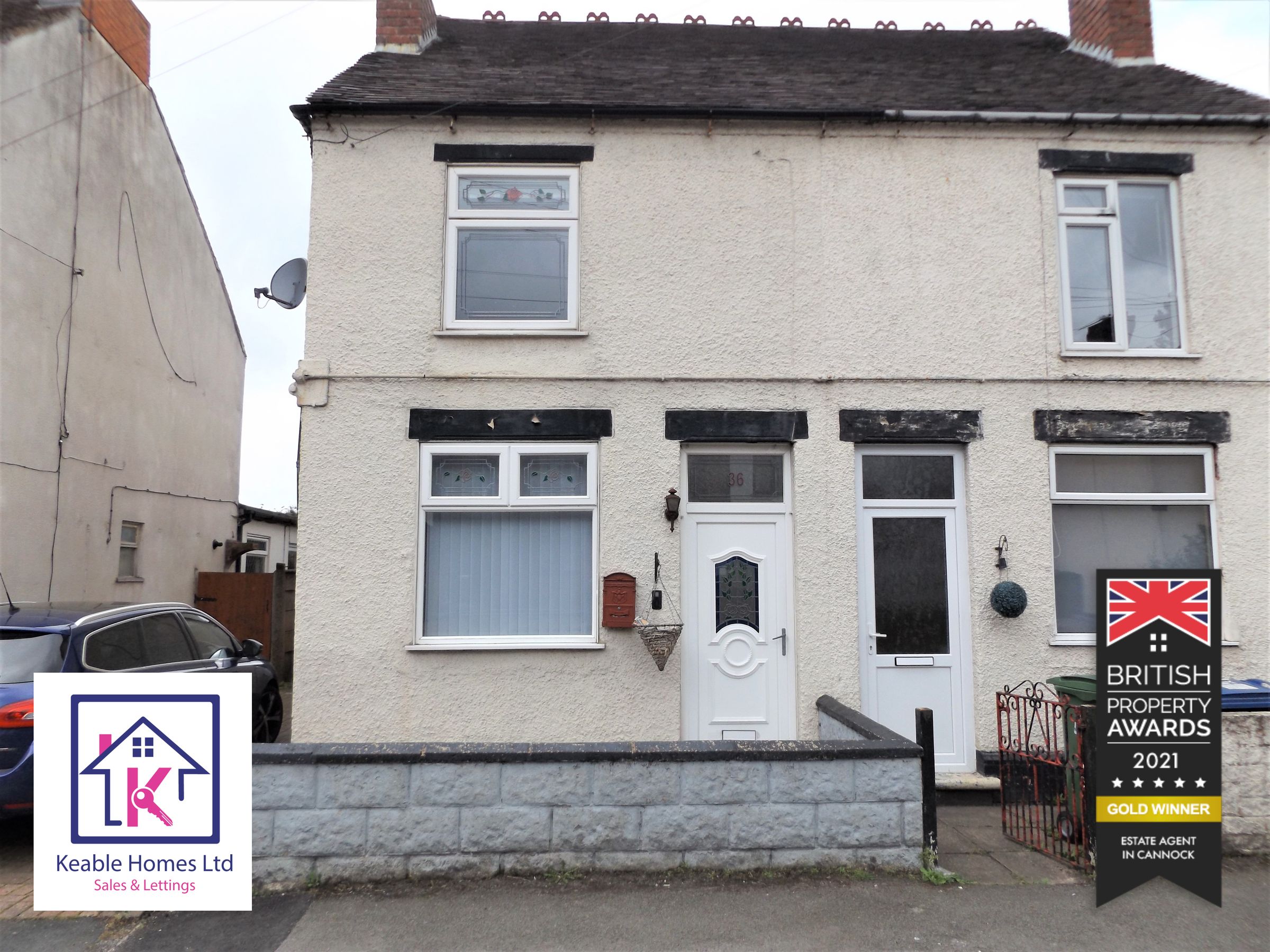 2 bed semidetached house to rent in Chapel Street, Heath Hayes