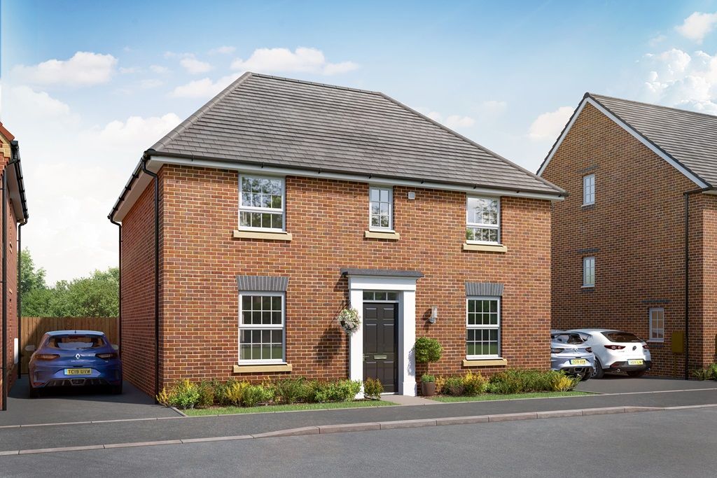 New home, 4 bed detached house for sale in "Bradgate" at Shaftmoor Lane