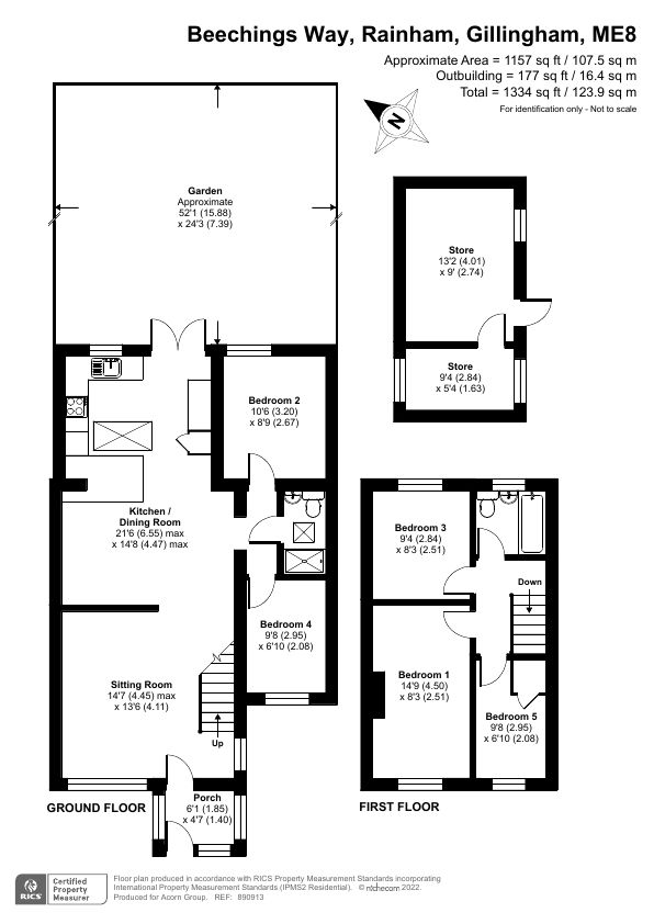 5 bed semidetached house for sale in Beechings Way, Rainham