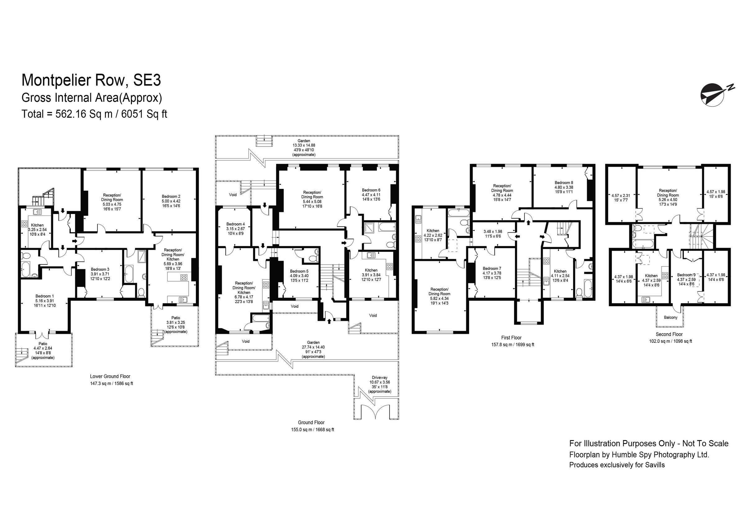 9 bed terraced house for sale in Montpelier Row, Blackheath, London SE3
