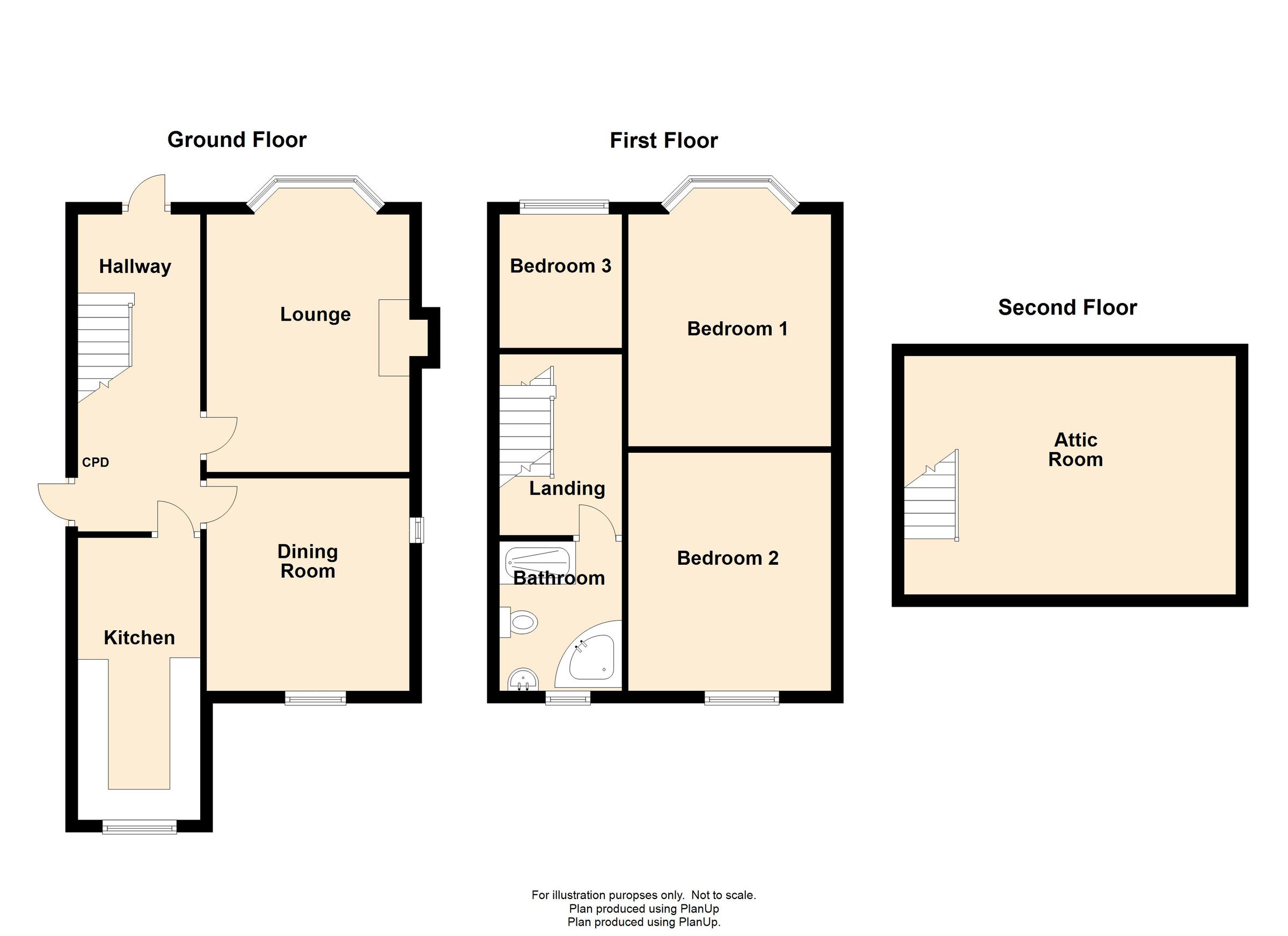 3 bed town house for sale in Waterloo Road, Capel Hendre, Ammanford