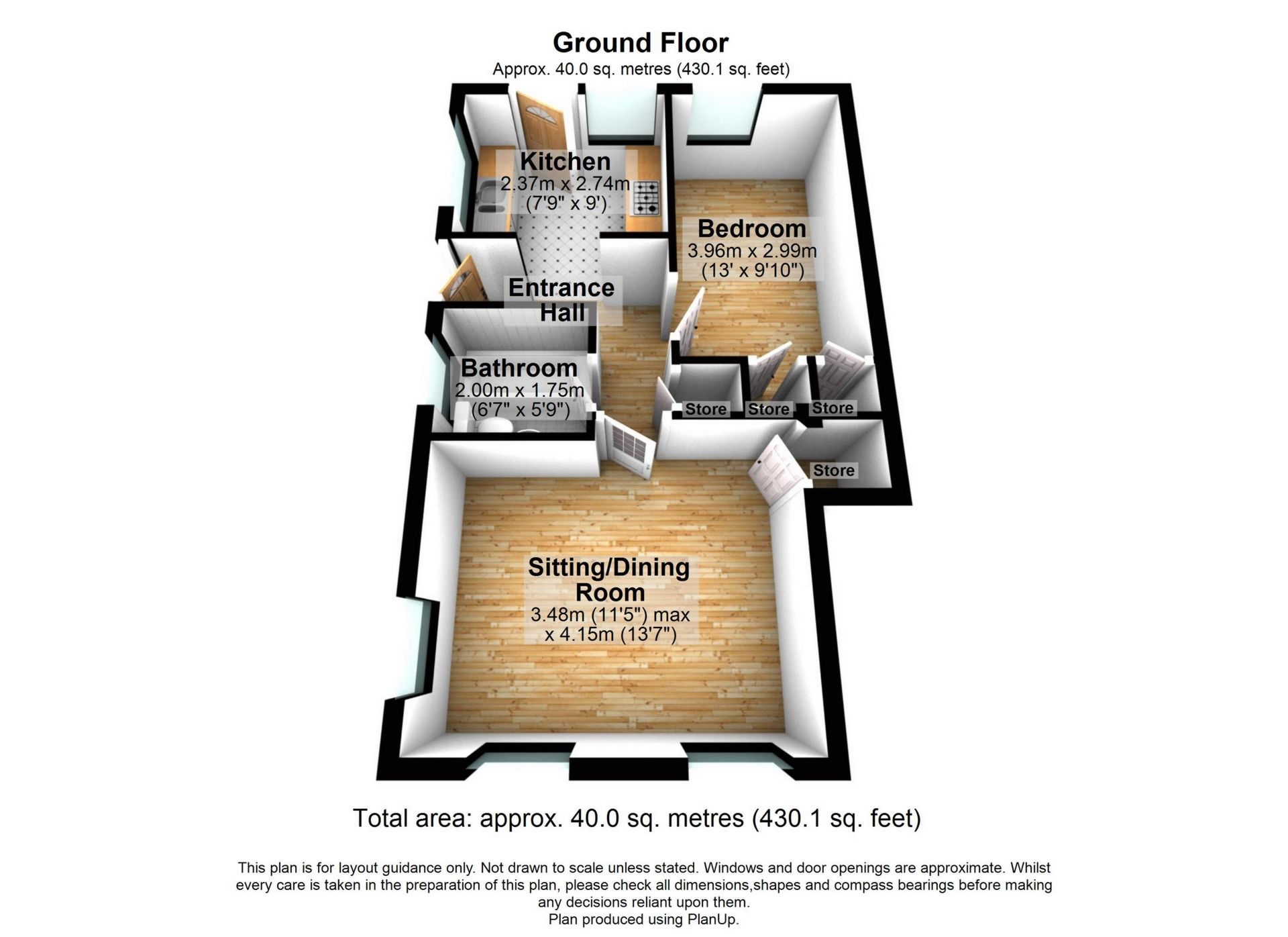 1 bed flat for sale in St Place, St Margaret's At Cliffe CT15