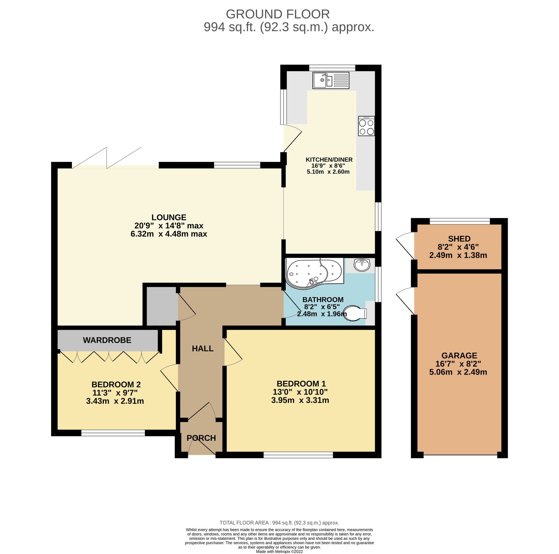 2 bed semidetached bungalow for sale in Dukes Drive, Halesworth IP19
