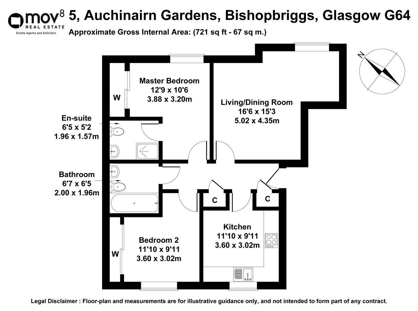 2 bed flat for sale in Auchinairn Gardens, Glasgow G64