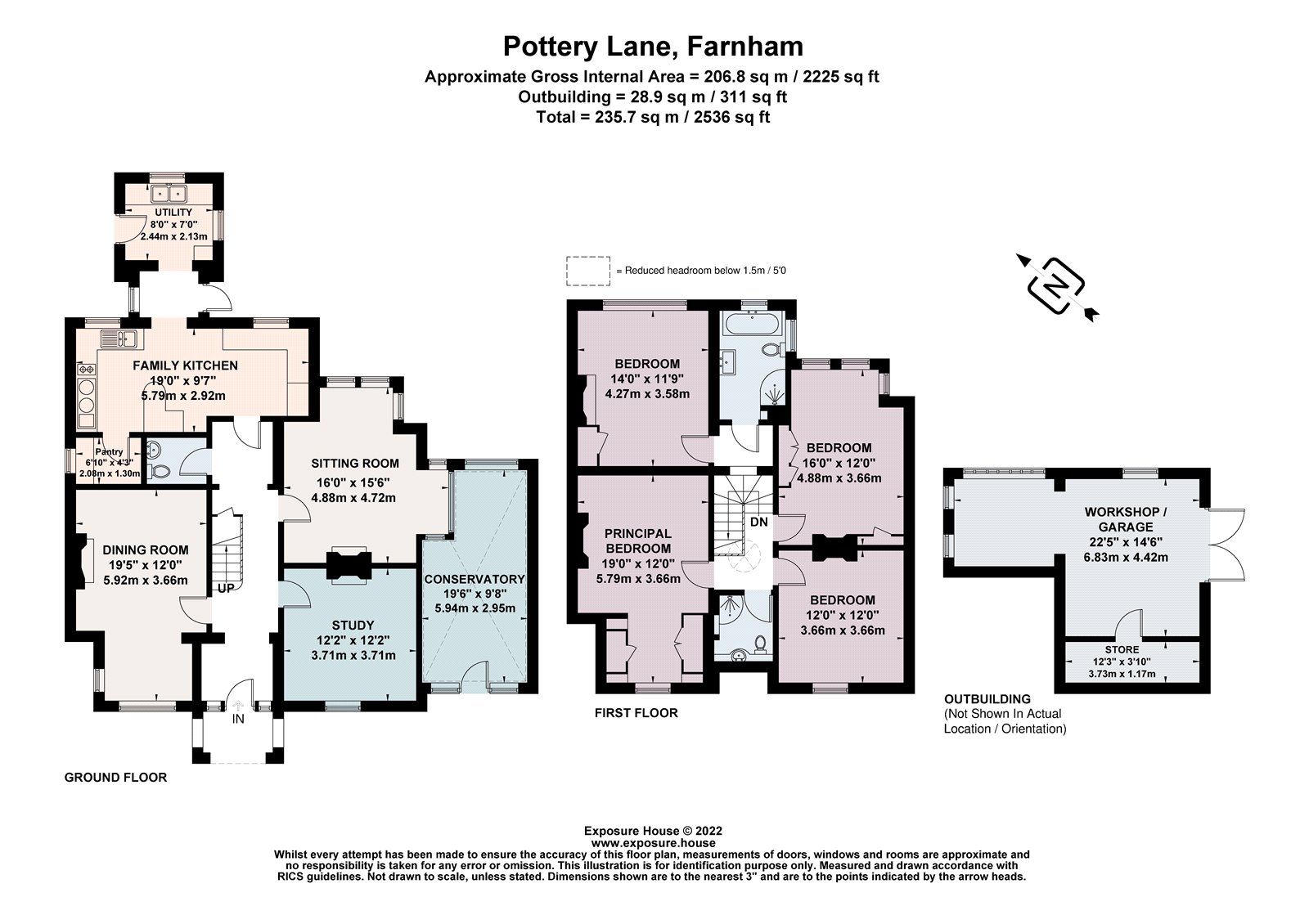 4 bed detached house for sale in Pottery Lane, Wrecclesham, Farnham