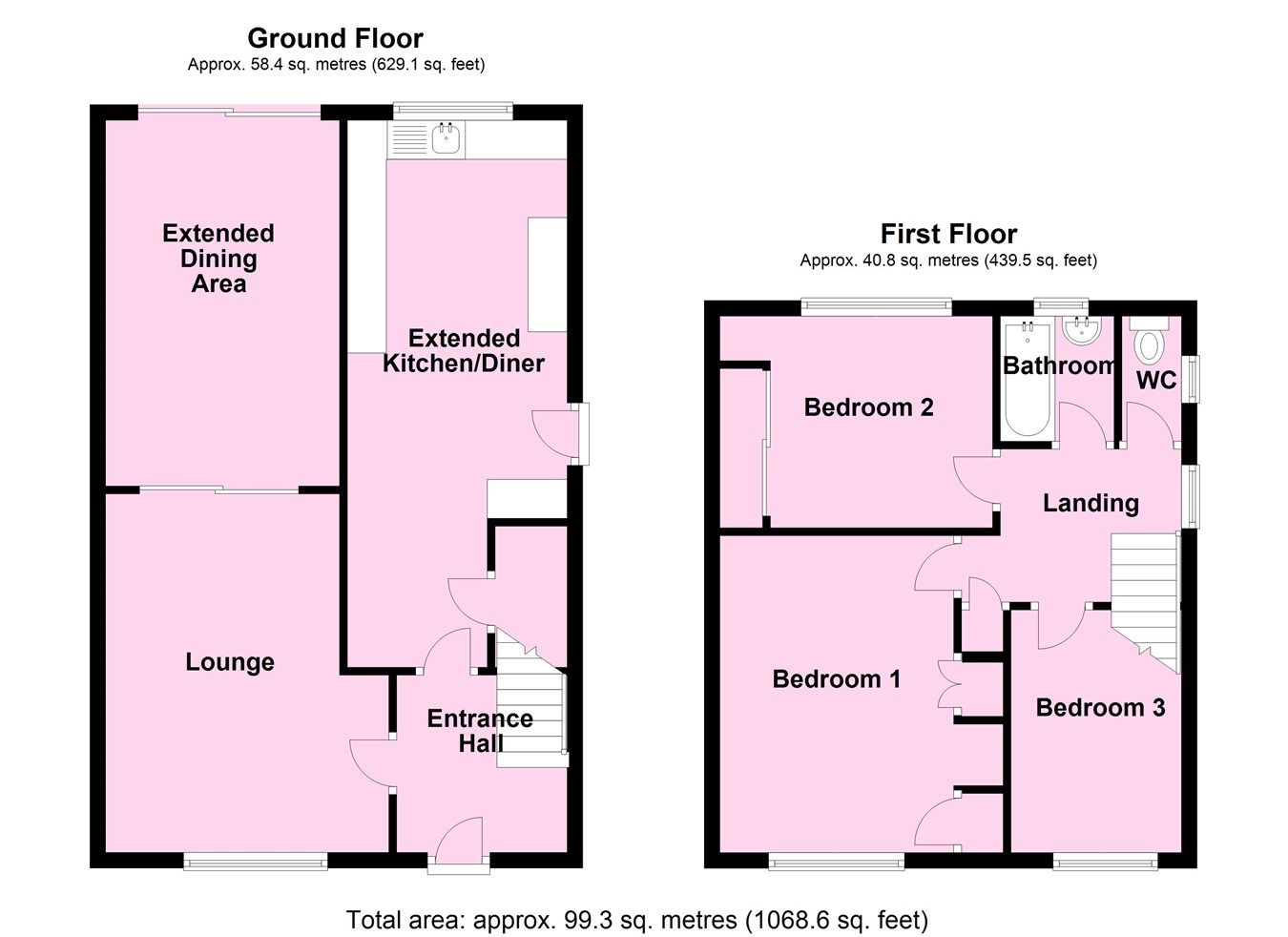 3 bed semidetached house for sale in Western Drive, Claybrooke Parva