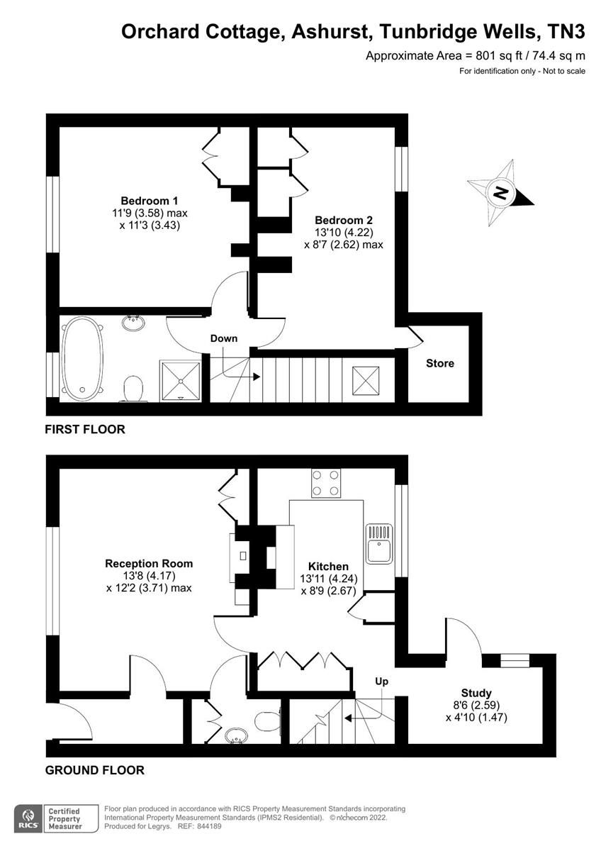 2 bed cottage for sale in Orchard Cottage, Ashurst, Tunbridge Wells TN3