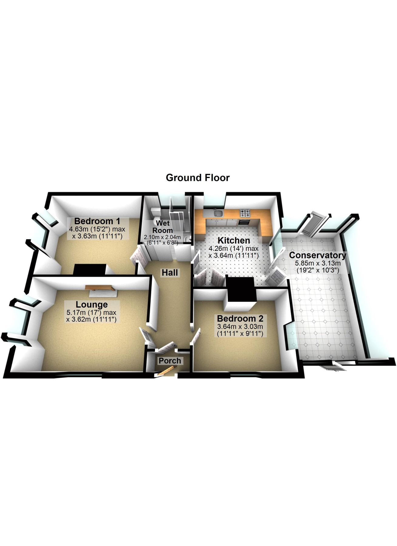 2 bed bungalow for sale in Kensington Road, Ipswich, Suffolk IP1 Zoopla