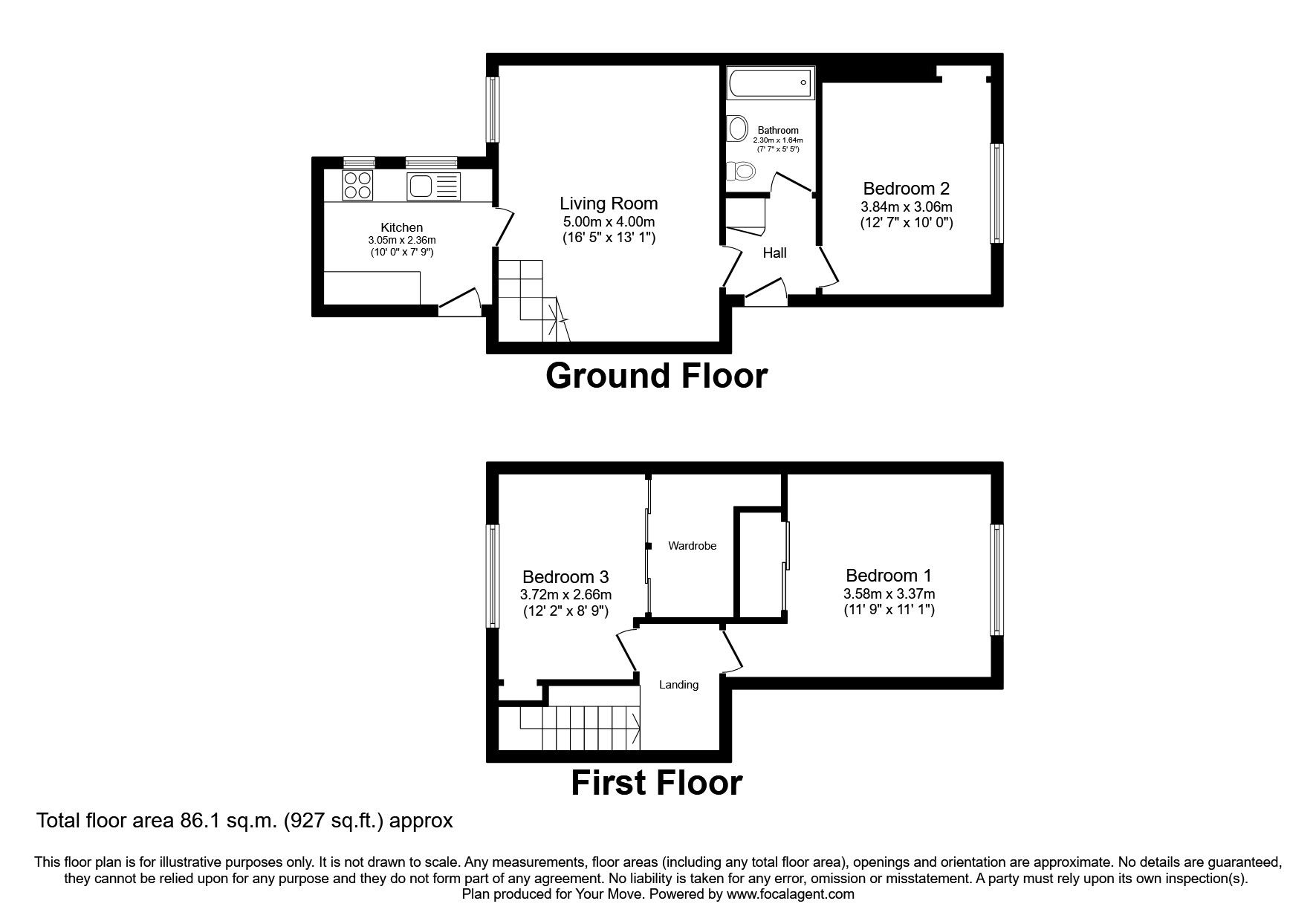 3 bed flat for sale in Dunfermline Road, Crossgates, Cowdenbeath, Fife