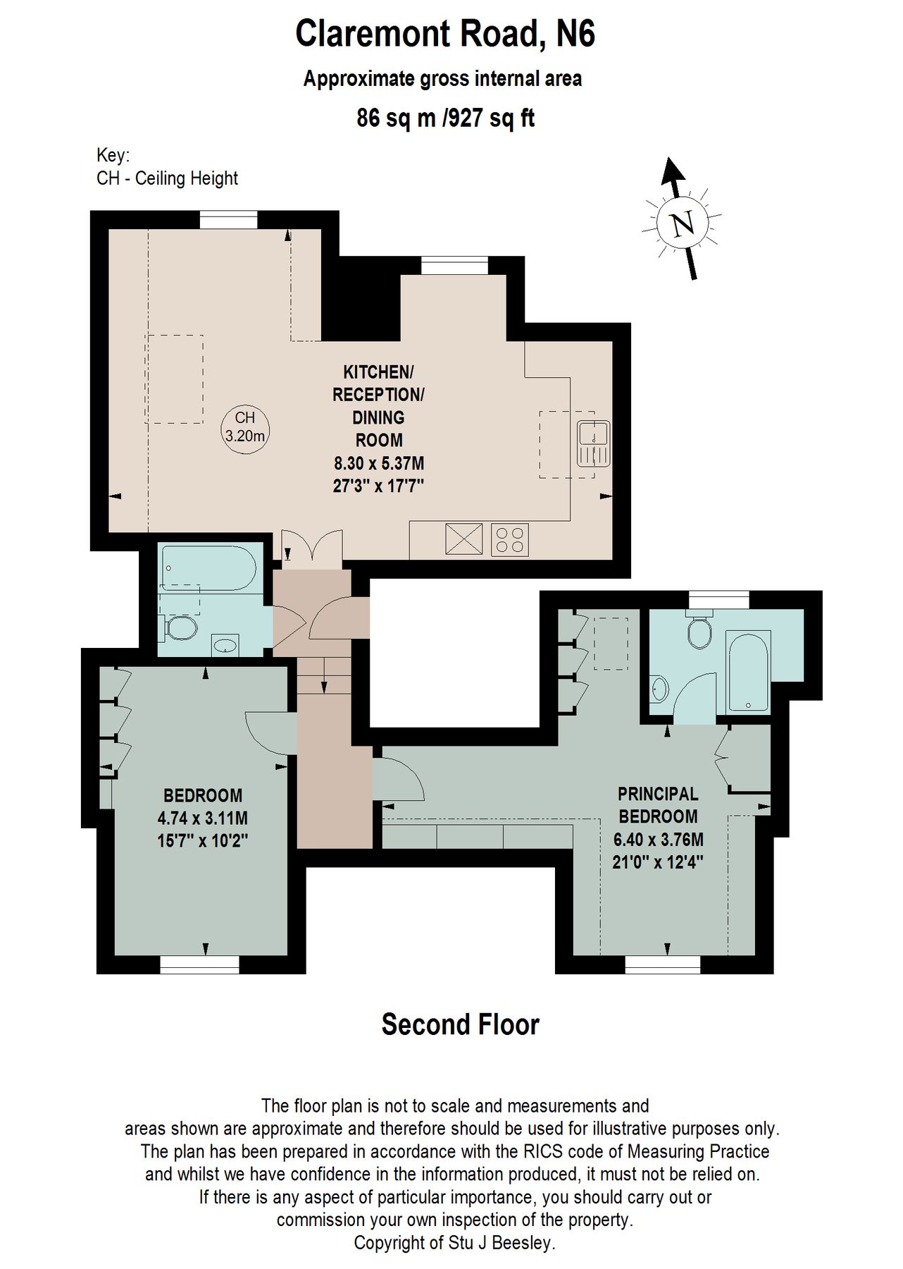 2 bed flat for sale in Claremont Road, Highgate, London N6 Zoopla
